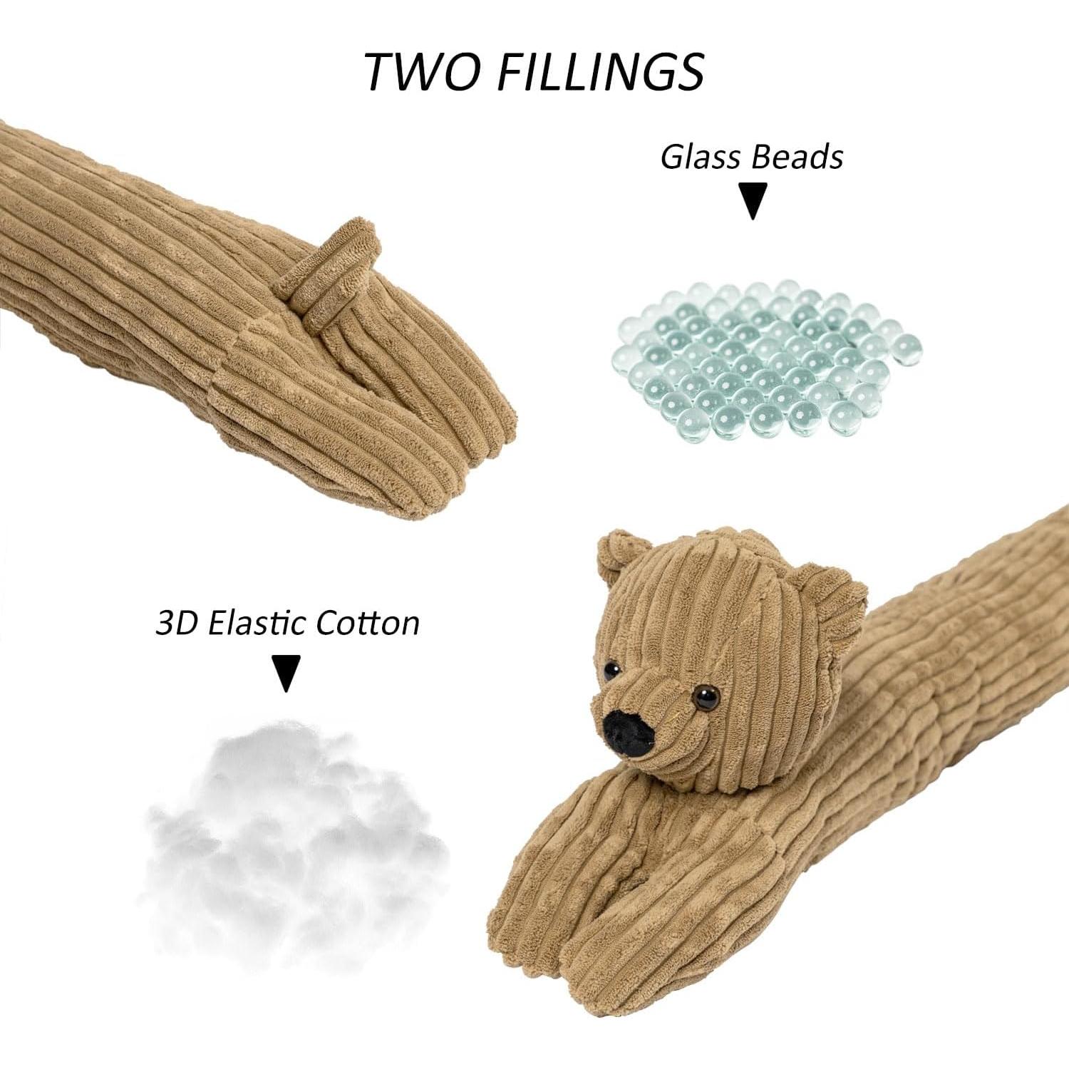 SWISSELITE 36 Inch Under Door Stopper, Decorative Door Noise Blocker, Weighted 3.2 Pounds Animal Air Draft Stopper Soundproof Energy Saver for Door & Window