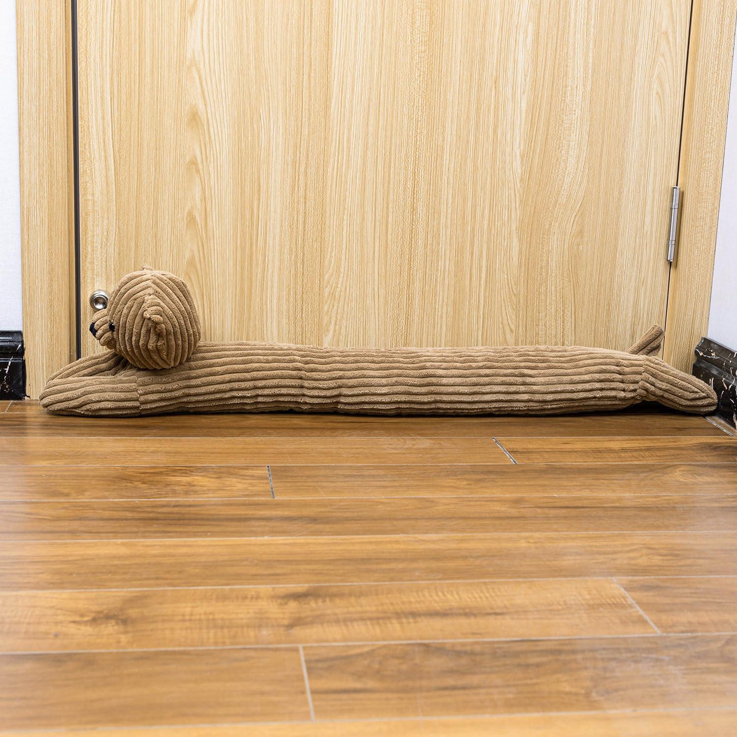 SWISSELITE 36 Inch Under Door Stopper, Decorative Door Noise Blocker, Weighted 3.2 Pounds Animal Air Draft Stopper Soundproof Energy Saver for Door & Window