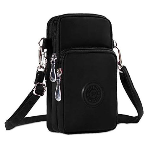 WITERY Waterproof Nylon Cute Crossbody Cell Phone Purse Smartphone Wallet Bag for Women