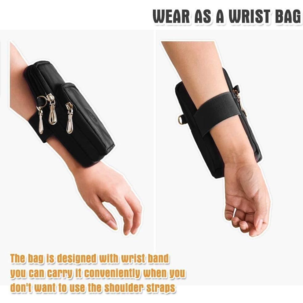 WITERY Waterproof Nylon Cute Crossbody Cell Phone Purse Smartphone Wallet Bag for Women