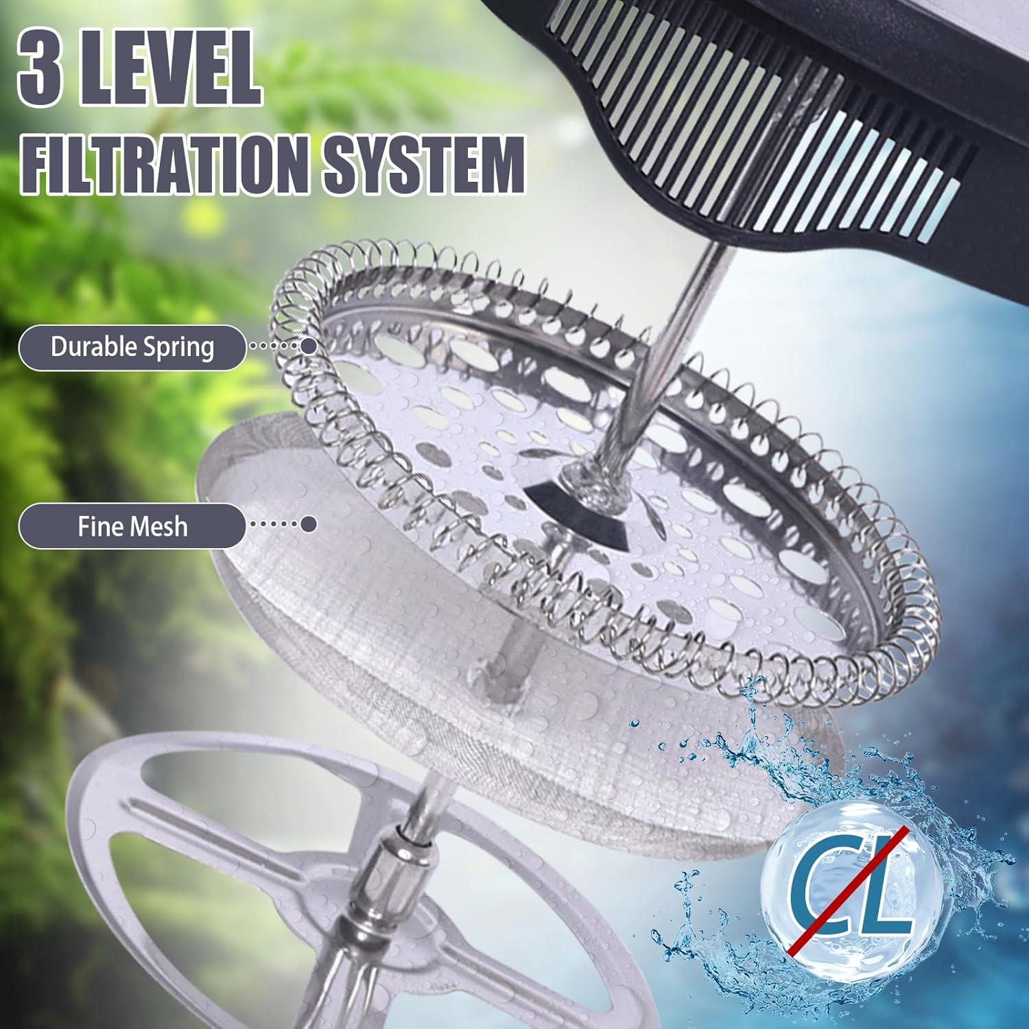 Prensa Francesa TheJze 20 oz Vidrio Borosilicato Negro