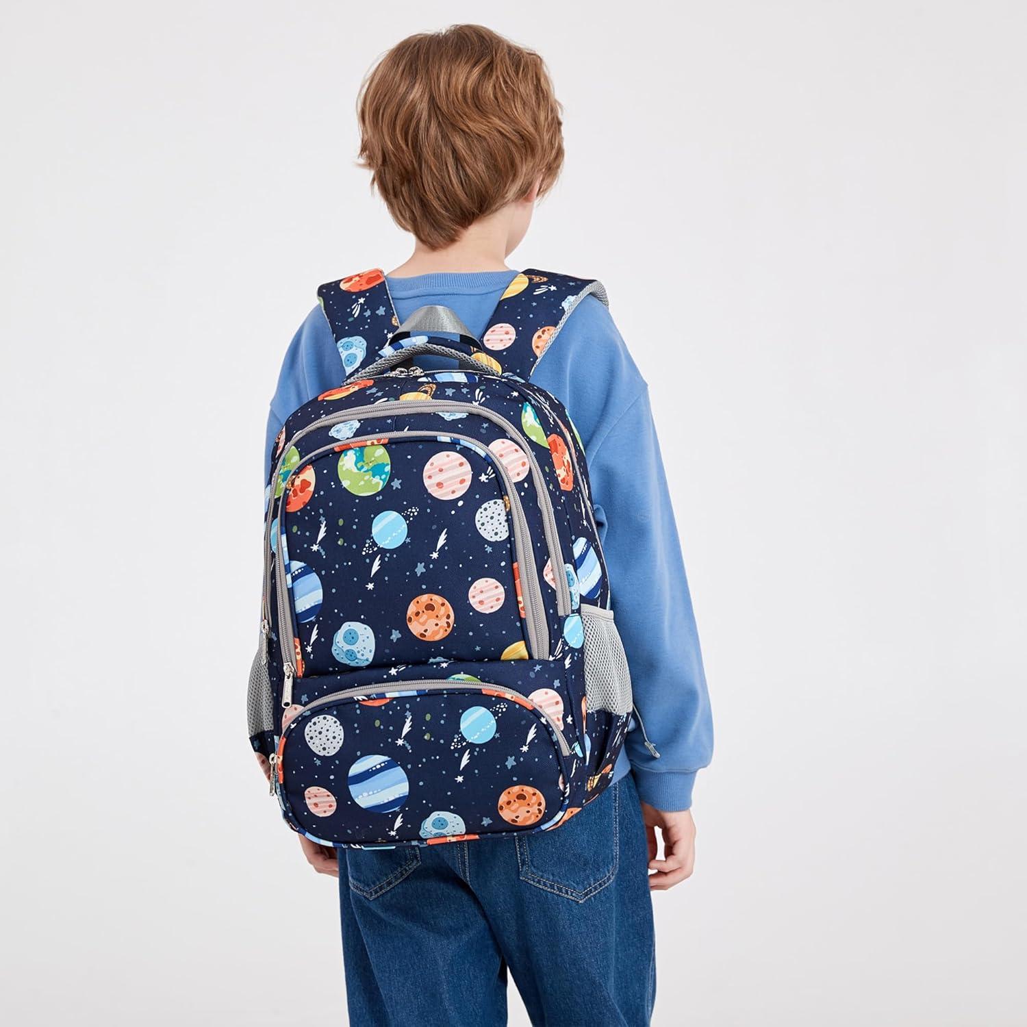 Mochila Escolar Abshoo Niños 21L Planeta Espacial