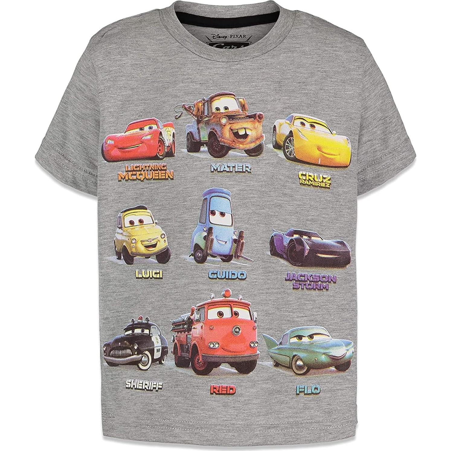 Camisetas Disney Pixar Cars para Niños 2T - Multicolor