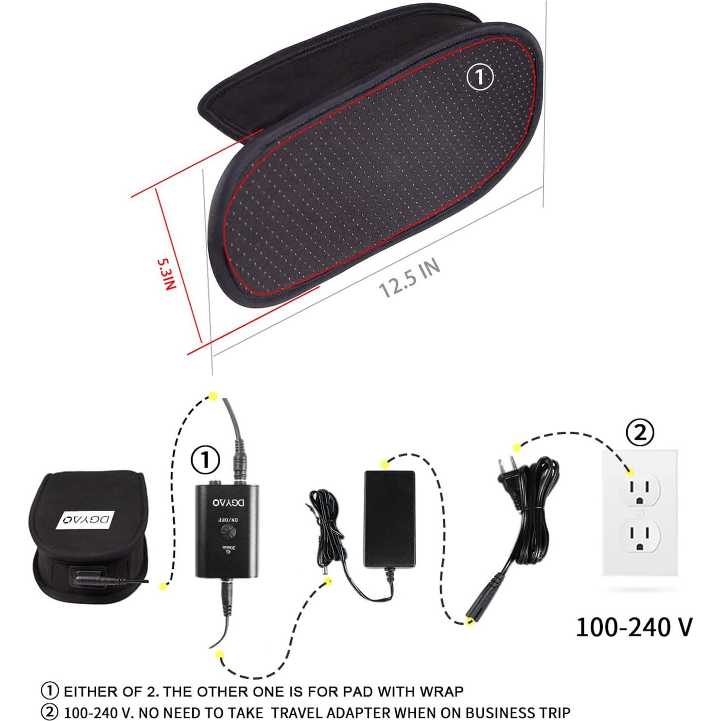 Dispositivo Terapia Luz Roja TUOYR Alivio Dolor Pies LED