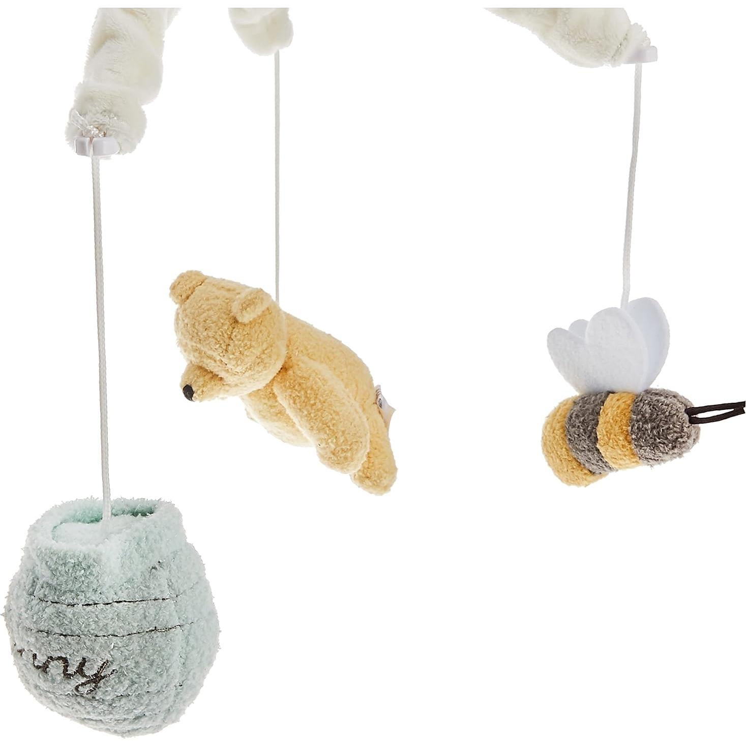 Móvil Musical Winnie the Pooh Clásico 5 Piezas - Marfil y Salvia