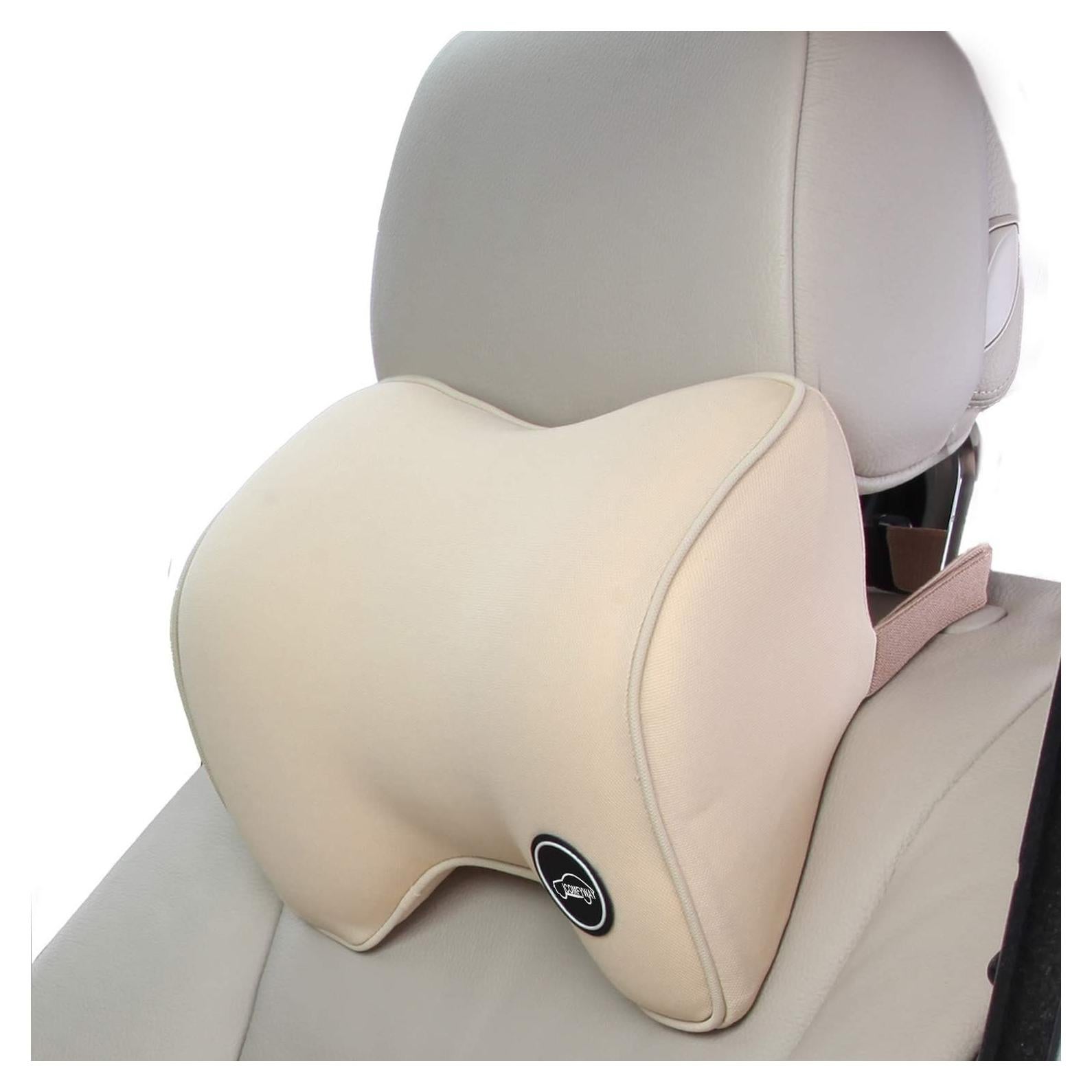 Almohada de Cuello ICOMFYWAY Beige para Automóvil - Espuma de Memoria