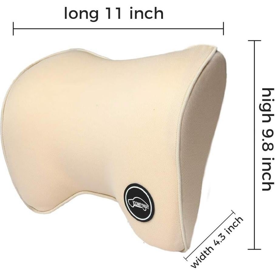Almohada de Cuello ICOMFYWAY Beige para Automóvil - Espuma de Memoria