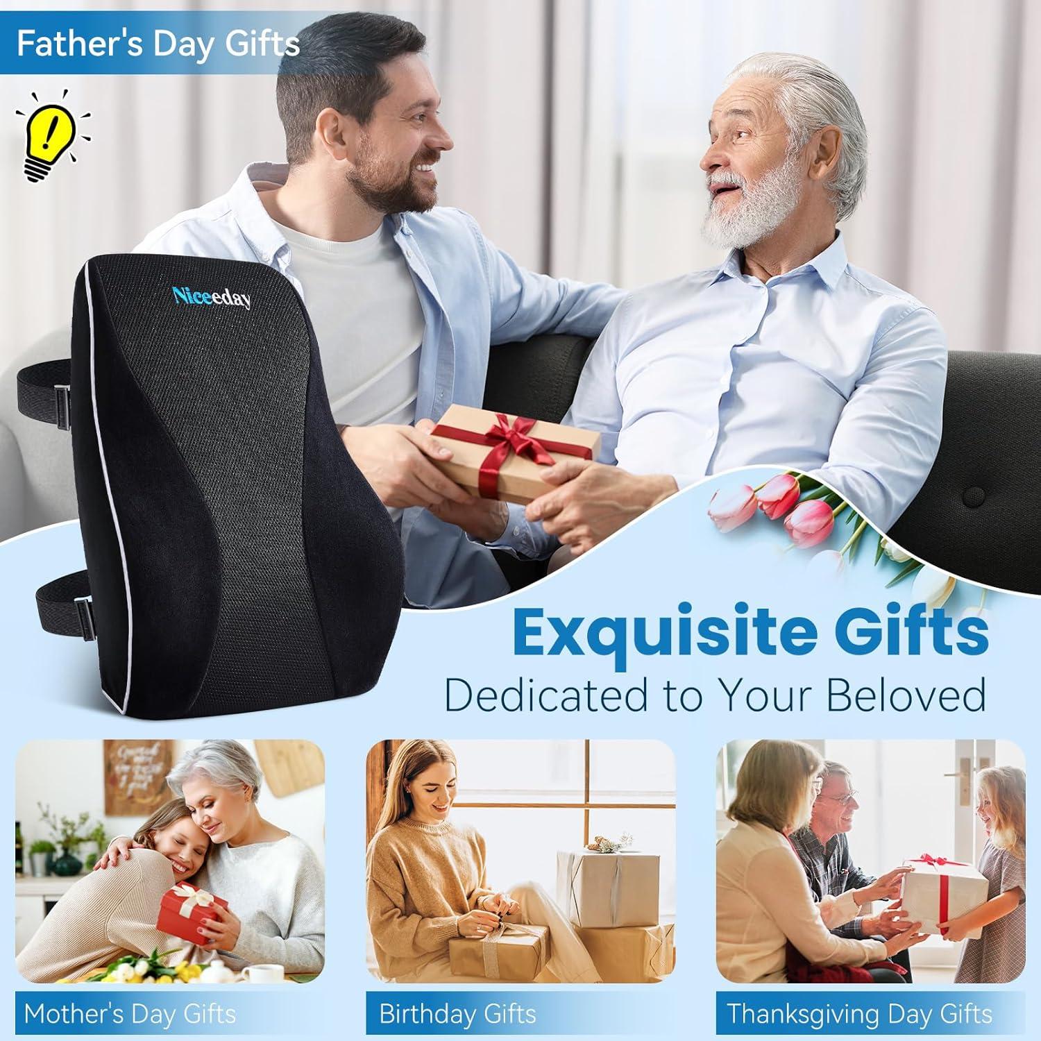 Cojín Lumbar Ergonómico Niceeday 3D para Silla de Oficina