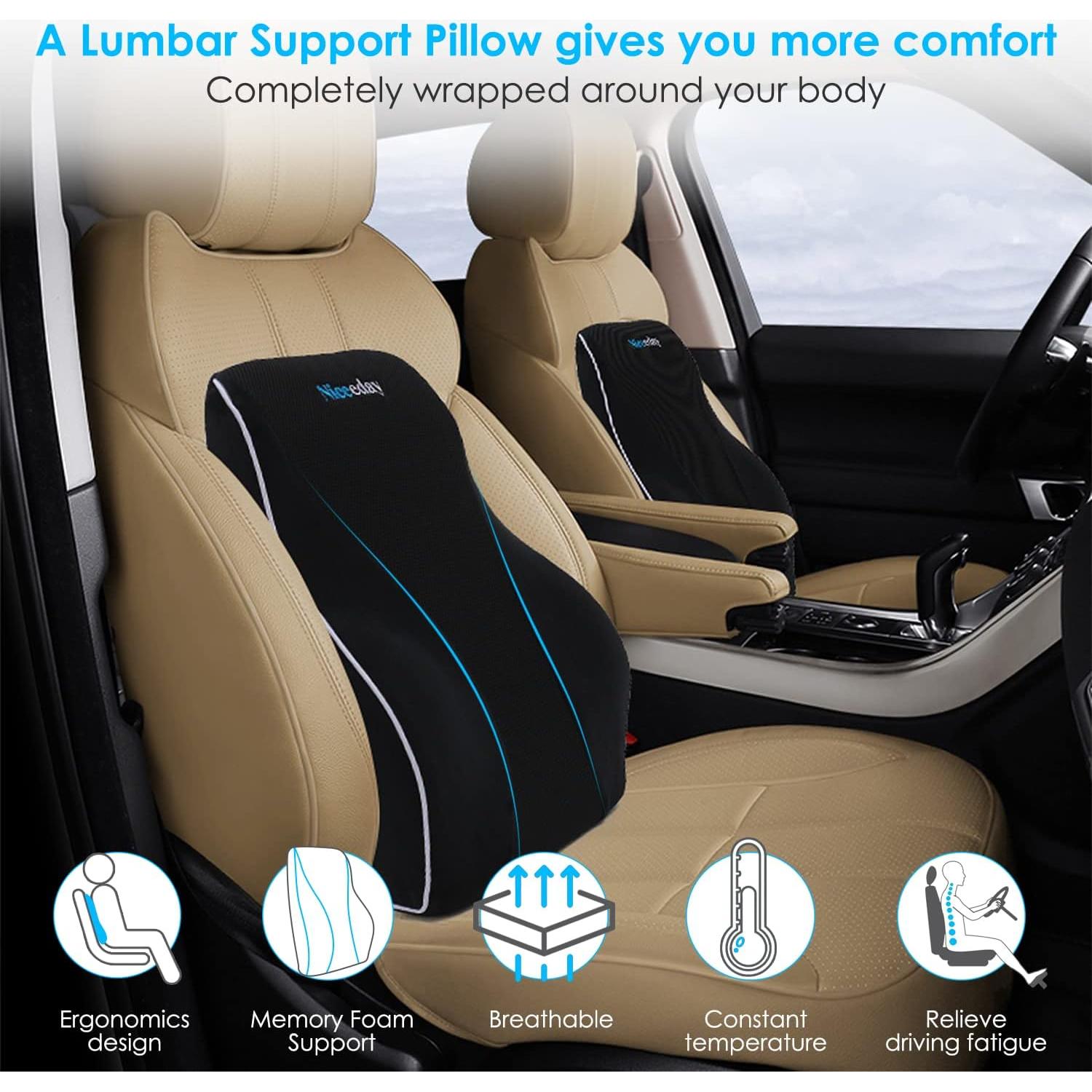 Cojín Lumbar Ergonómico Niceeday 3D para Silla de Oficina