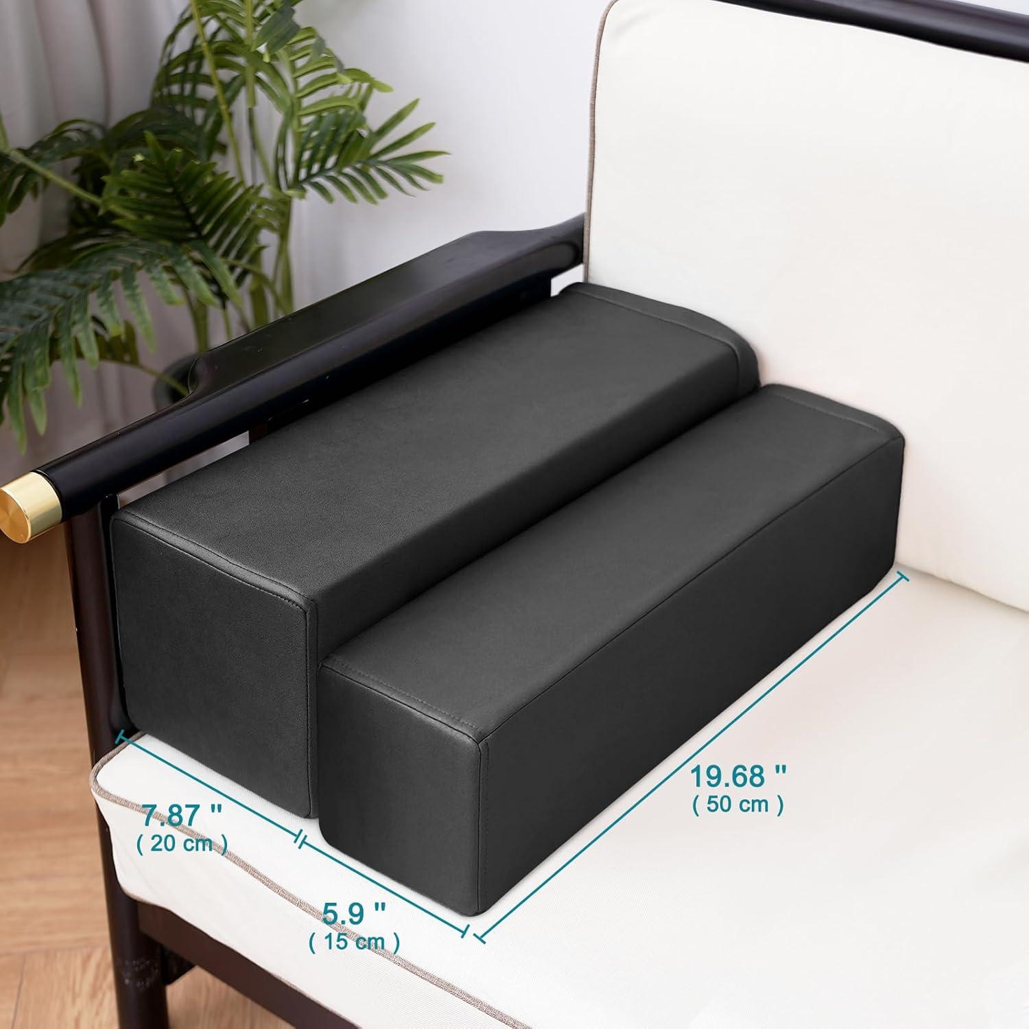 Almohadas para Reposabrazos M Mute Touch - 2 Unidades Negro