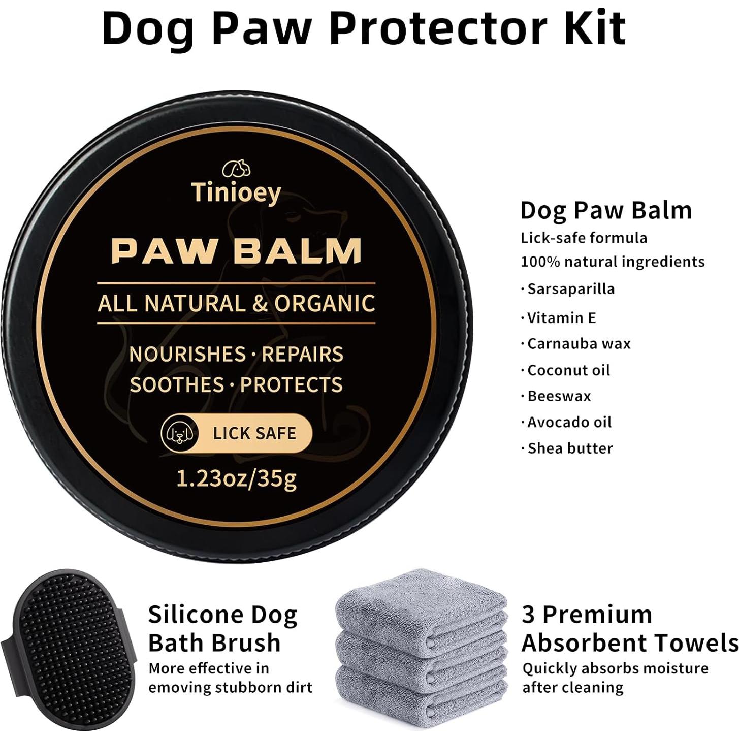 Limpiador de patas de perro Tinioey grande negro 22x12 cm