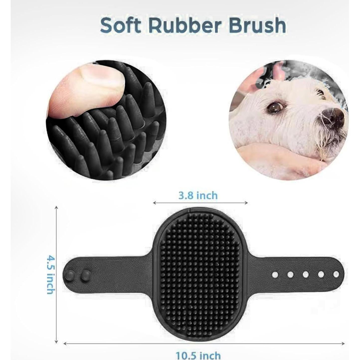 Limpiador de patas de perro Tinioey grande negro 22x12 cm