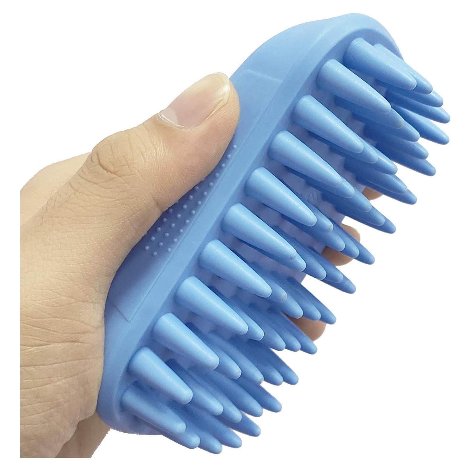 Cepillo de Silicona para Mascotas ZOOPOLR Azul 12.8x6.8cm