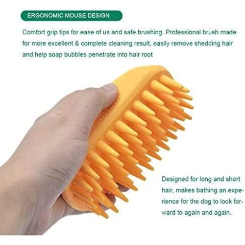 Cepillo de Silicona para Mascotas ZOOPOLR Azul 12.8x6.8cm