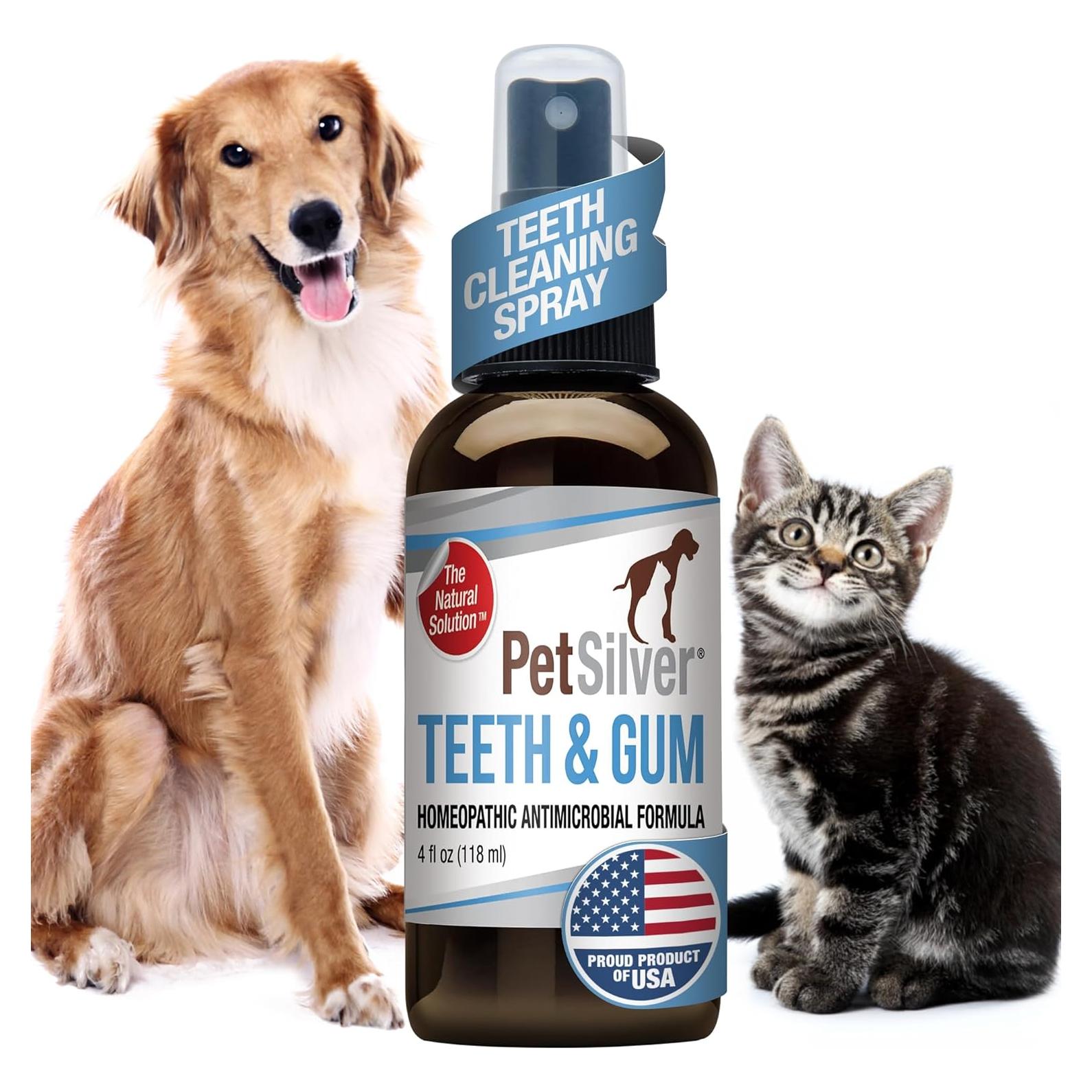 PetSilver Spray Dental para Perros y Gatos - 118 ml