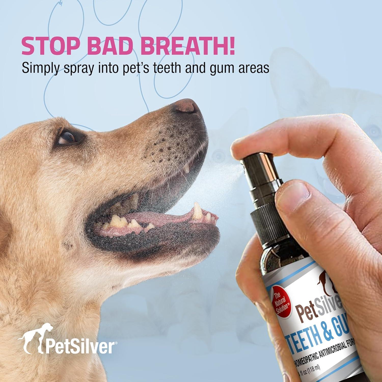 PetSilver Spray Dental para Perros y Gatos - 118 ml