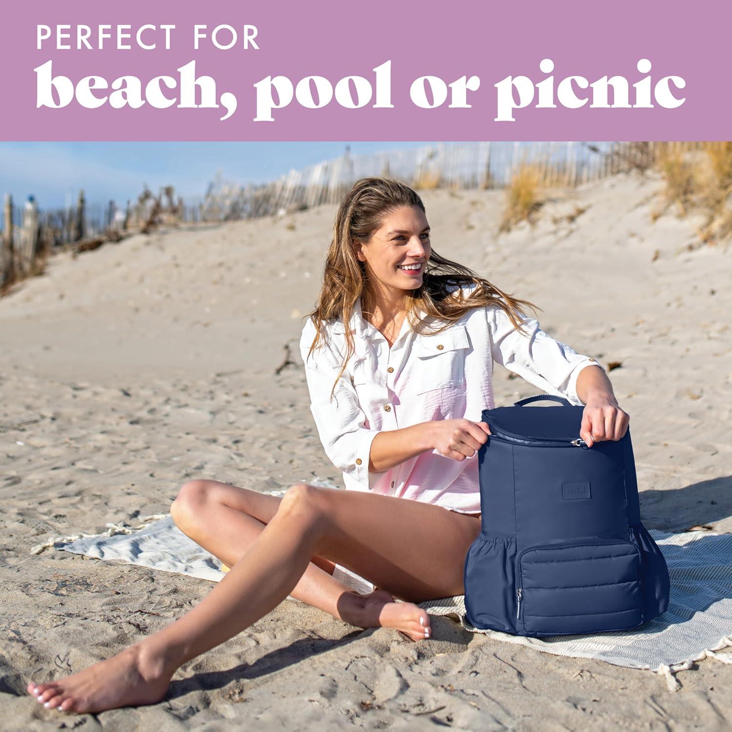 Mochila Enfriadora Fit & Fresh Izzy 24 latas Azul