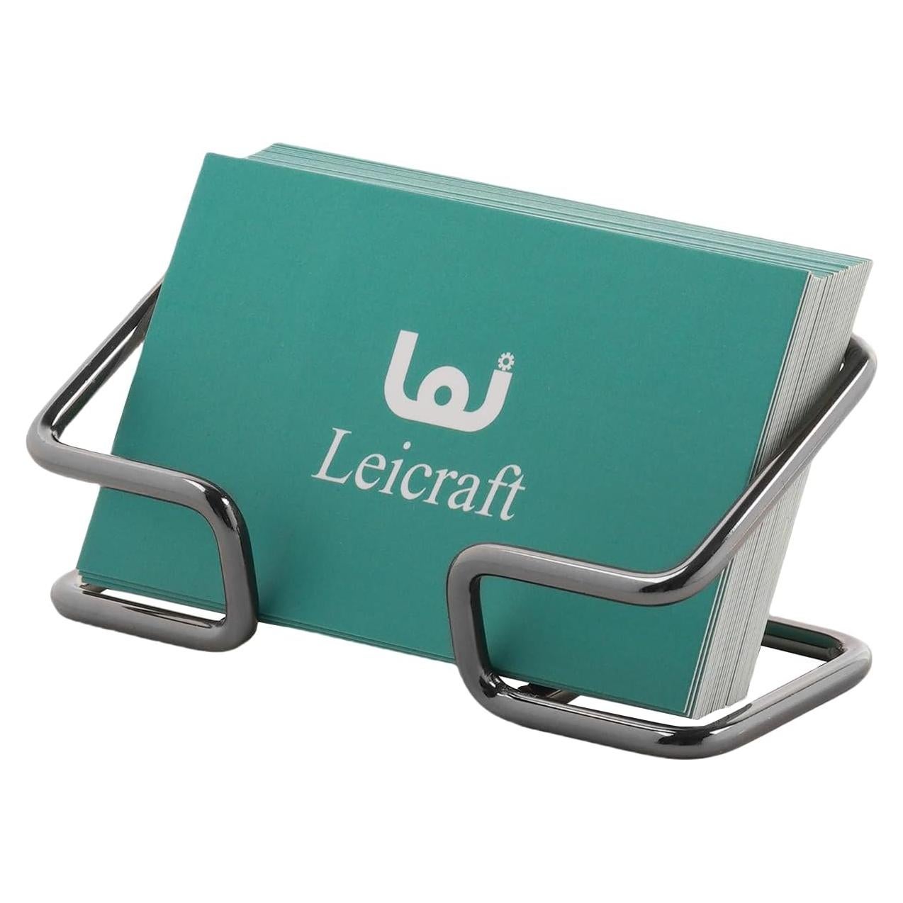 Soporte para Tarjetas de Visita Leicraft Metal Negro 9.9x4.8cm