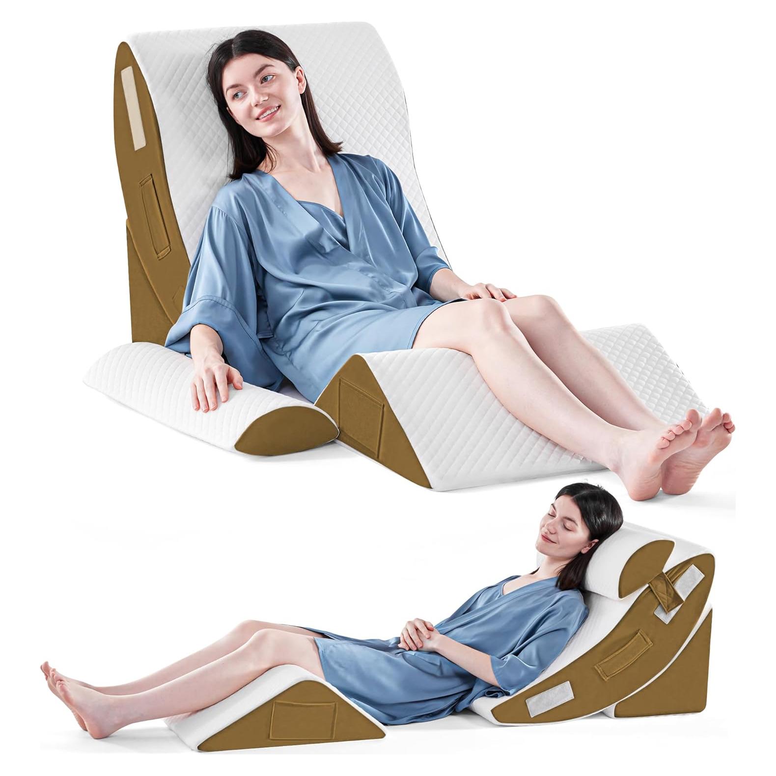 Almohadas en Cuña Ortopédicas Yojoker - Juego de 4, Espuma Viscoelástica