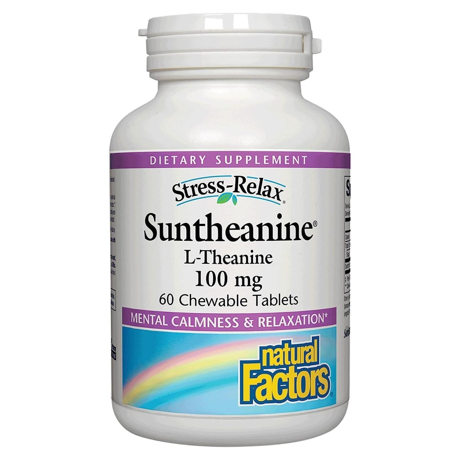 Suplemento Natural Factors Stress-Relax 60 Tabletas Masticables