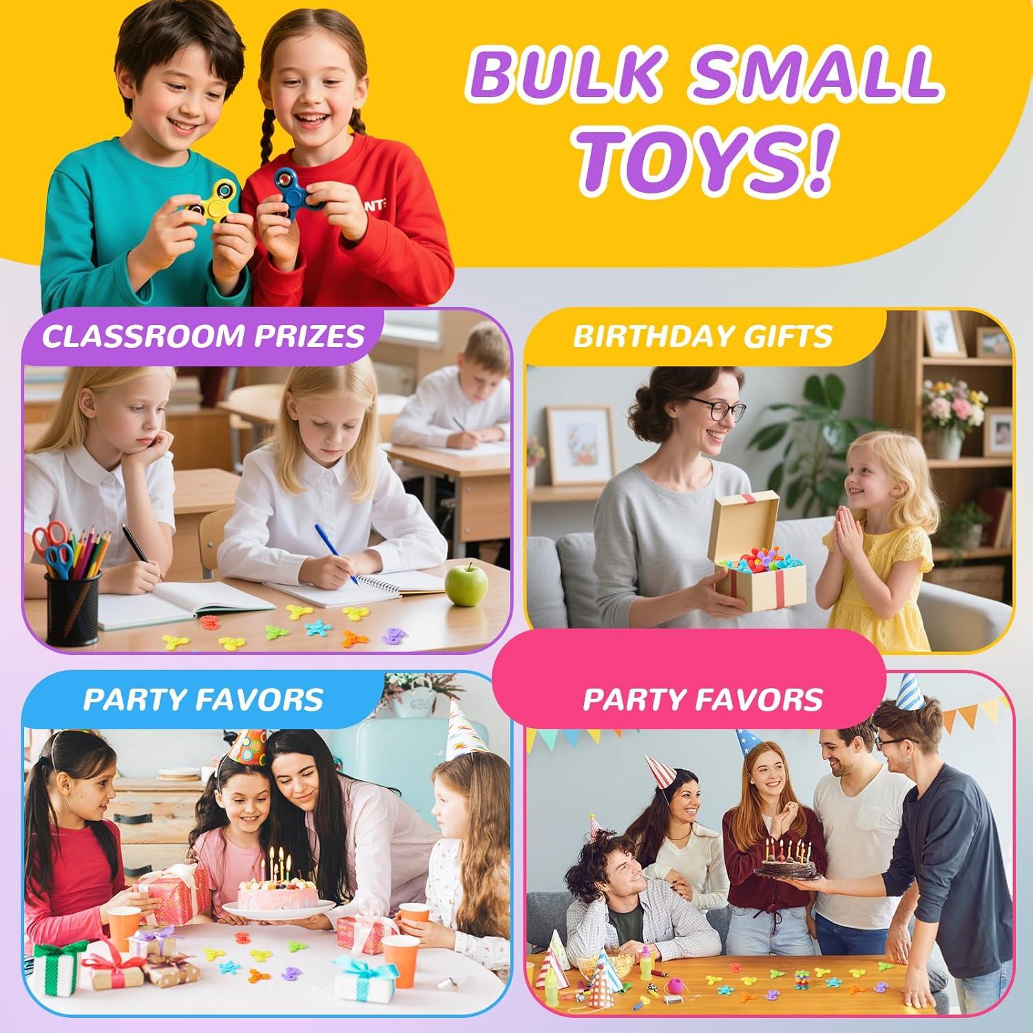 Paquete de 100 Mini Spinners Antiestrés SCIONE - Juguetes Sensoriales