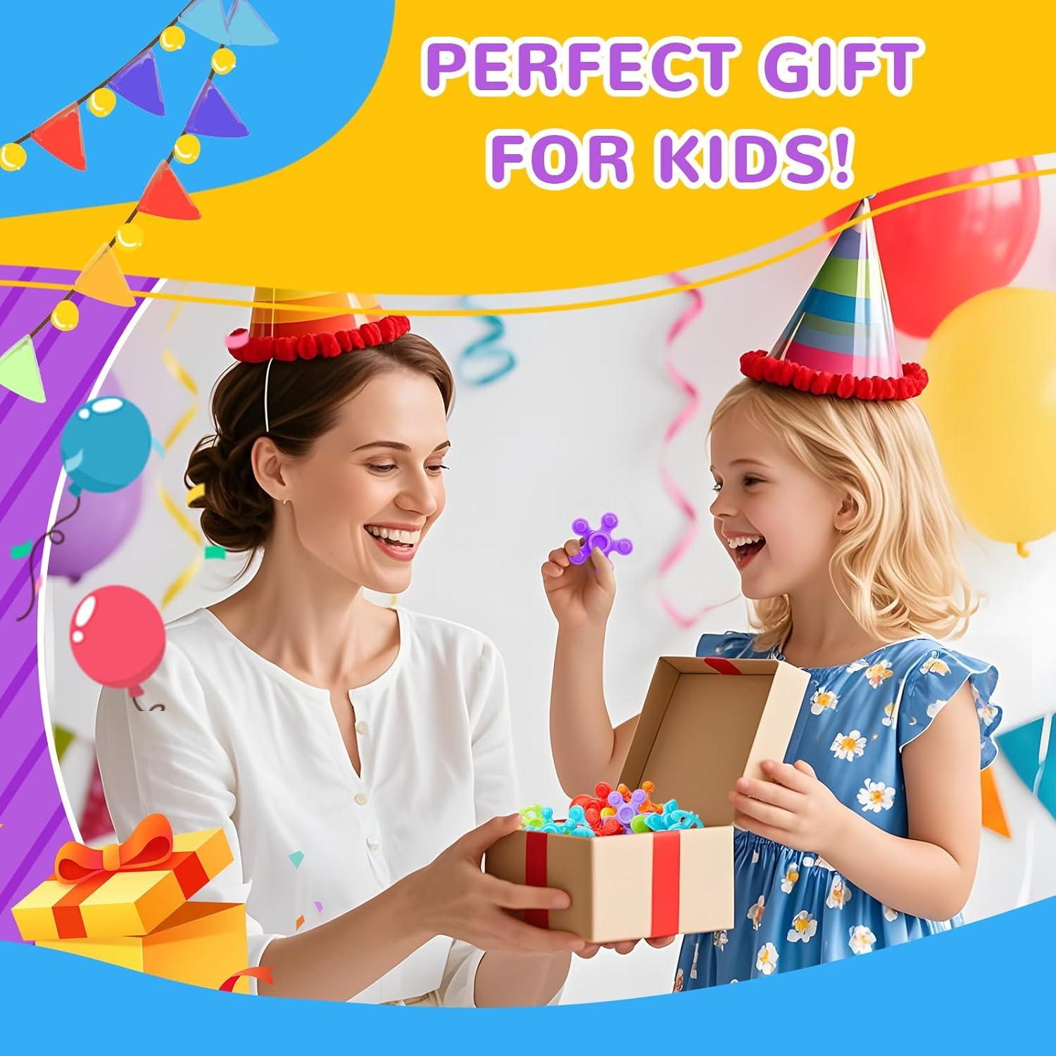 Paquete de 100 Mini Spinners Antiestrés SCIONE - Juguetes Sensoriales