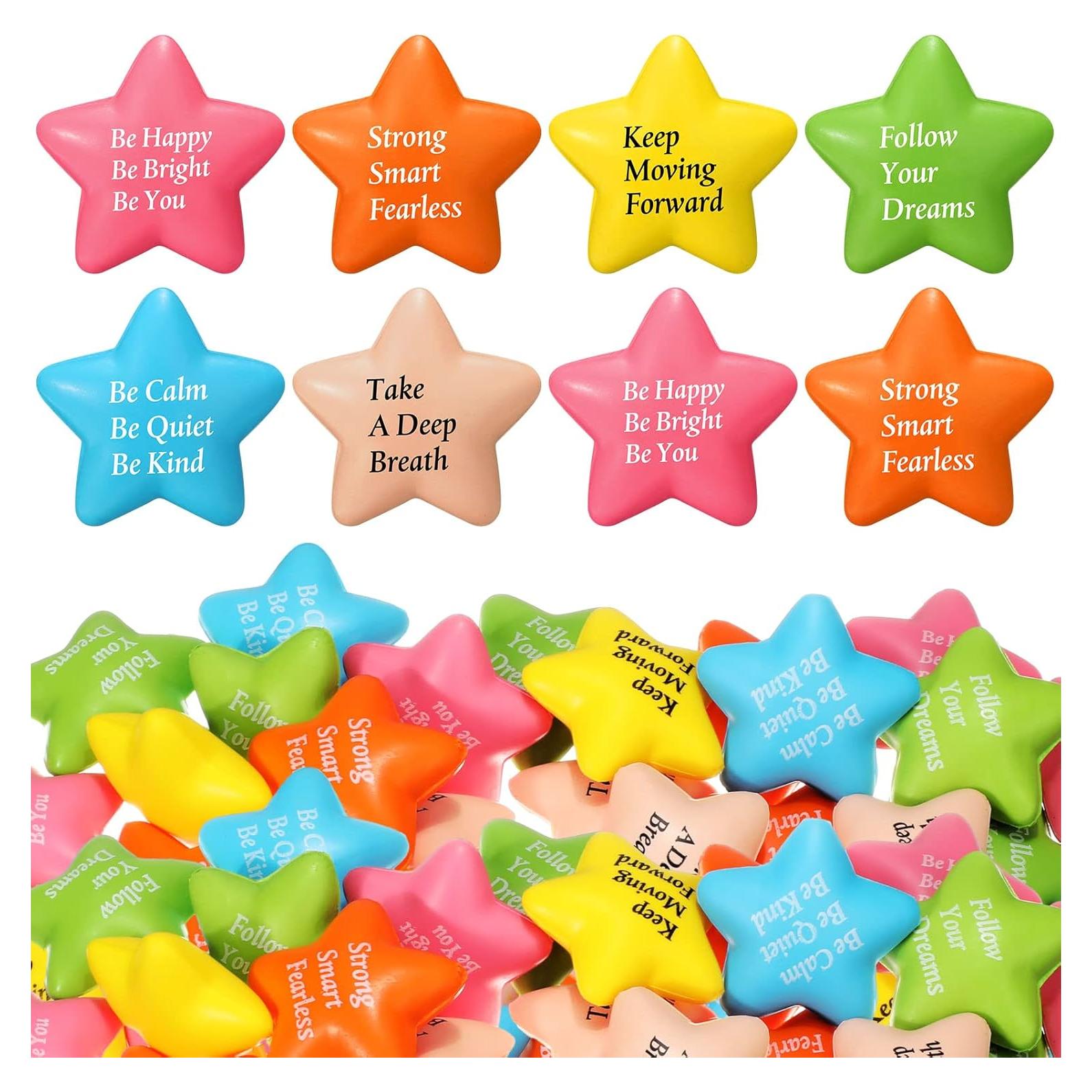 36 Pelotas de Estrés Motivacionales Aoriher Estrella 4 cm