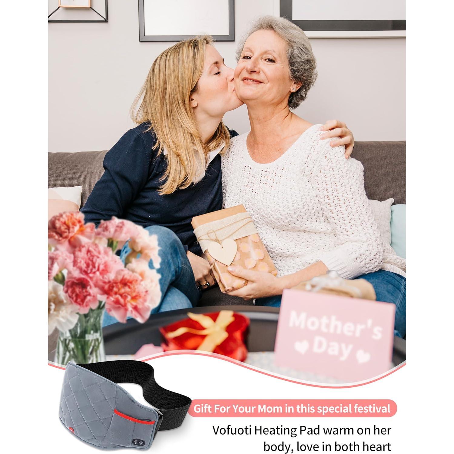 Almohadilla Calentadora Inalámbrica Vofuoti con Masaje 3 Modos