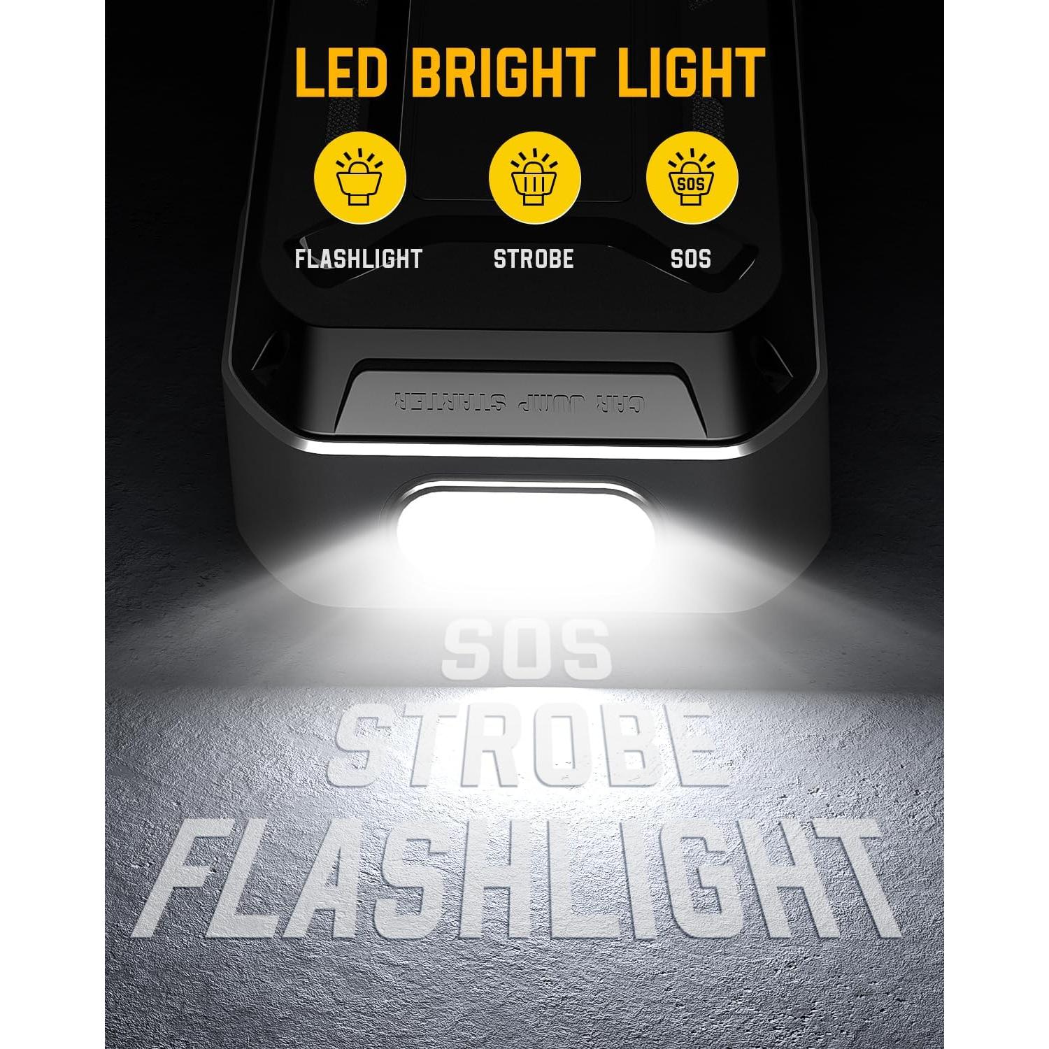 Arrancador de Coche Acmount P120 5000A 12V Pantalla LCD