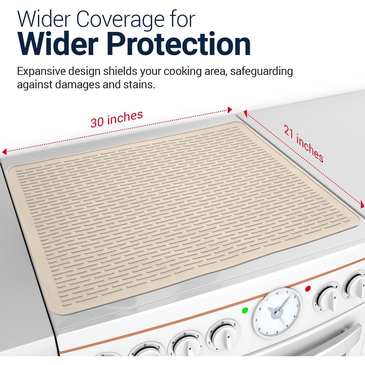 Cubierta de Silicona para Estufa Eléctrica Linda's Essentials 71x50cm Beige