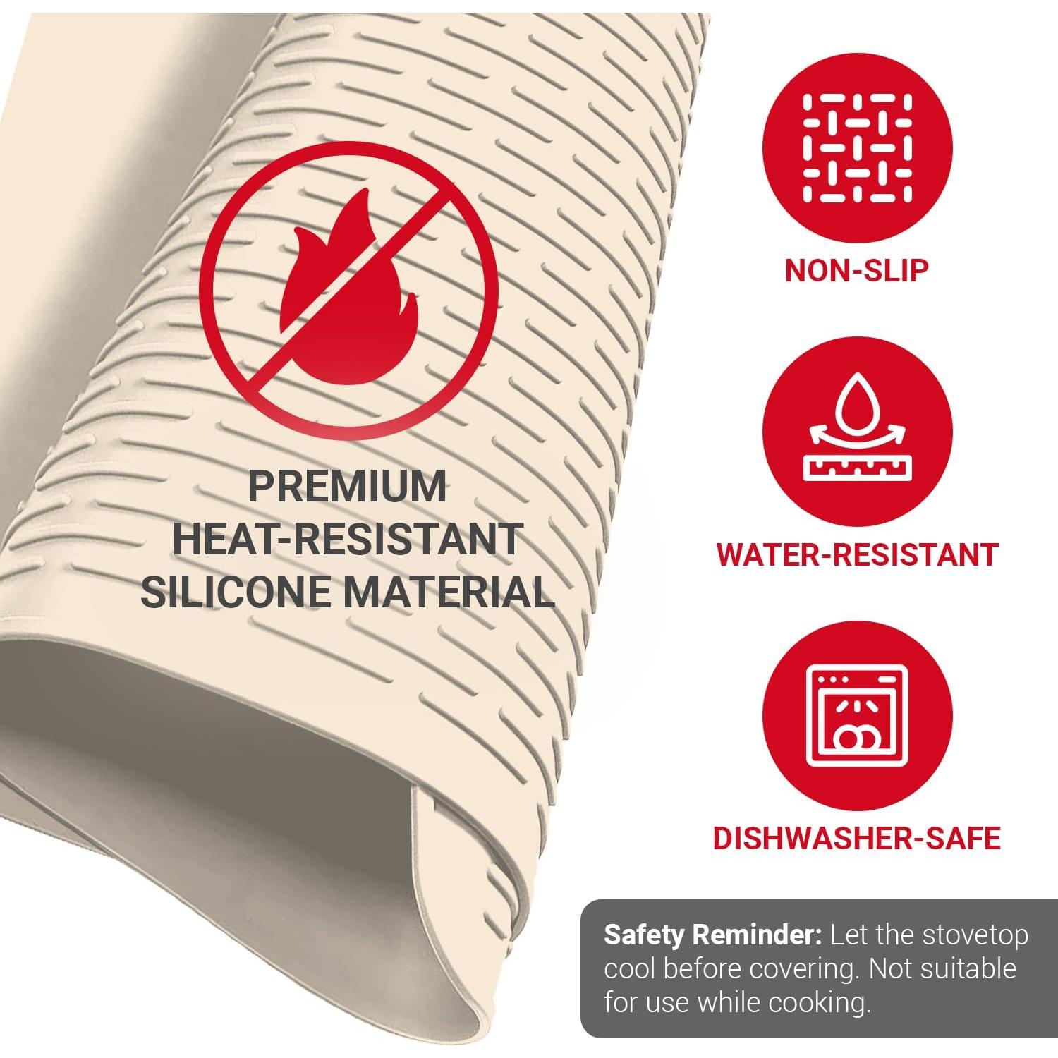 Cubierta de Silicona para Estufa Eléctrica Linda's Essentials 71x50cm Beige