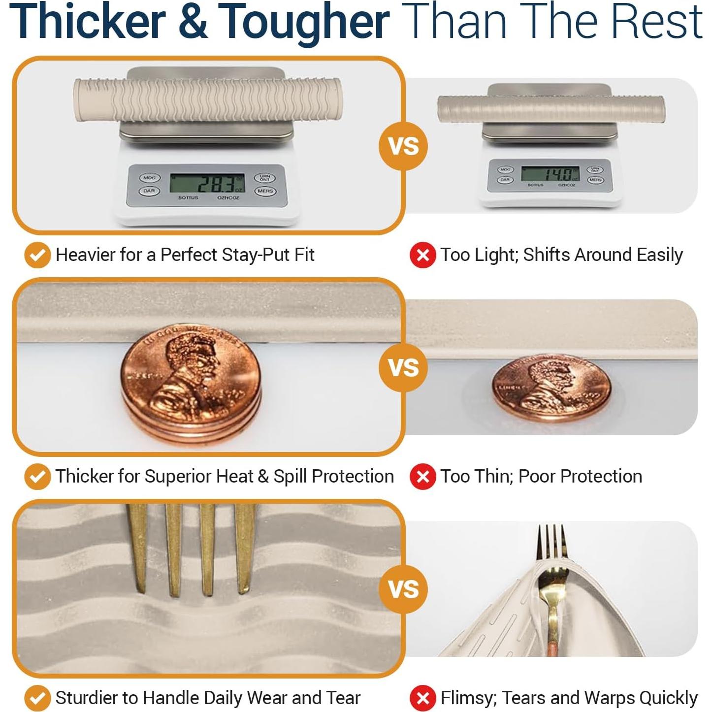 Cubierta de Silicona para Estufa Eléctrica Linda's Essentials 71x50cm Beige
