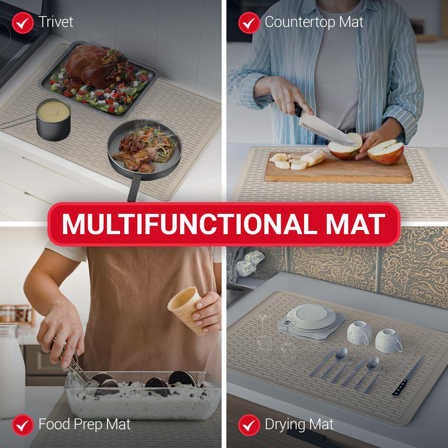 Cubierta de Silicona para Estufa Eléctrica Linda's Essentials 71x50cm Beige