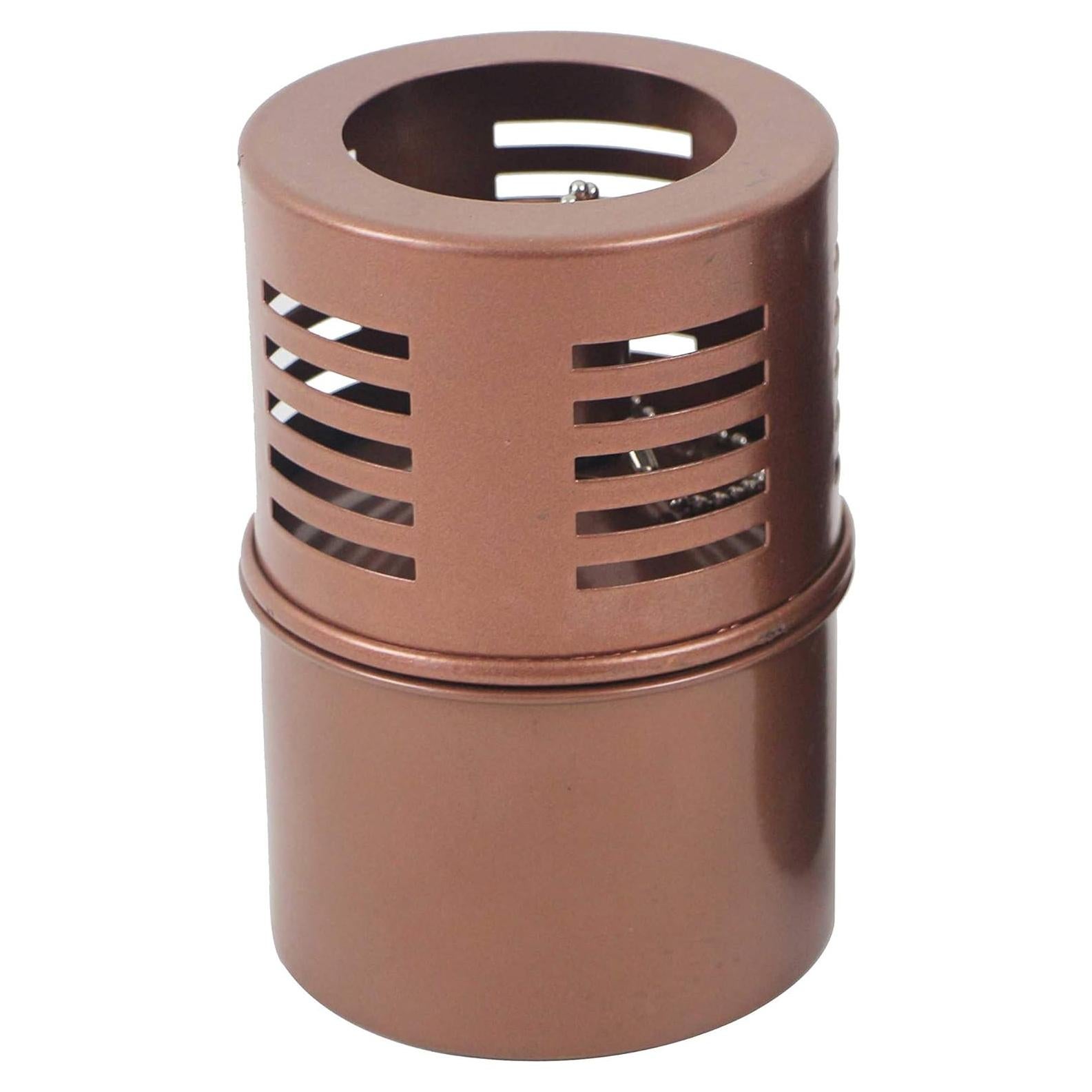 Lámpara de aceite Torch de acero inoxidable y cobre 17,78 cm