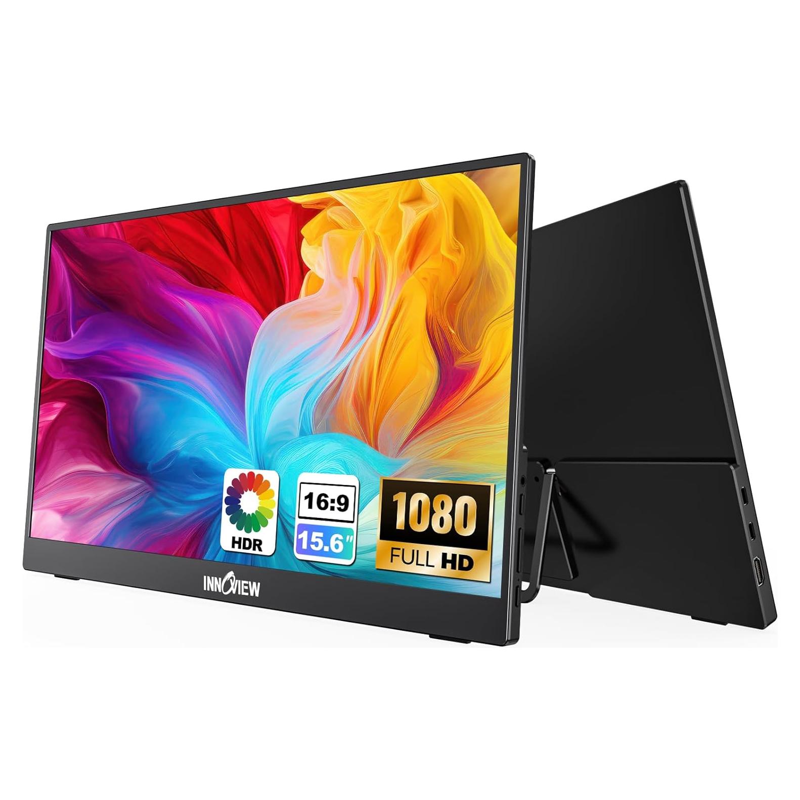 Monitor Portátil InnoView 15.6'' FHD USB-C Ajustable