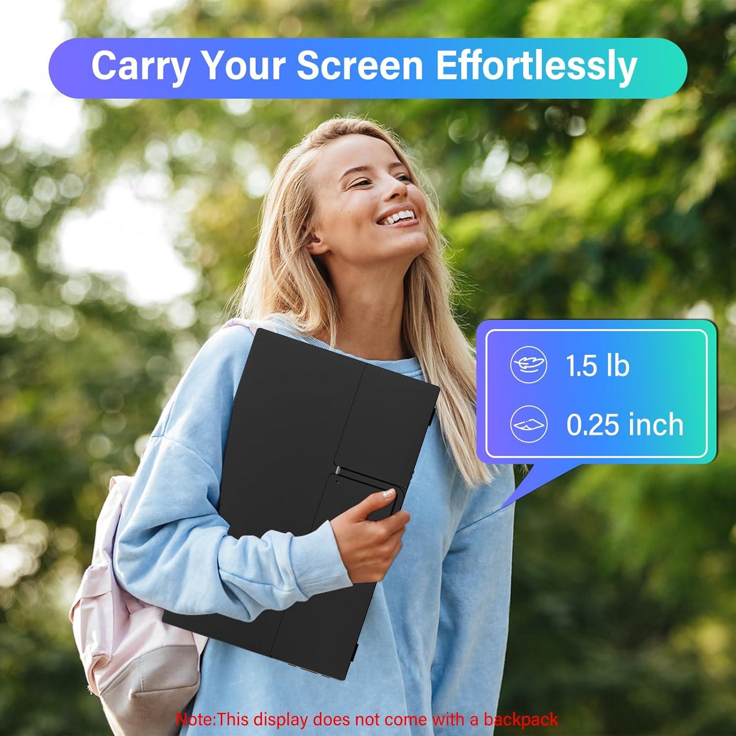 Monitor Portátil InnoView 15.6'' FHD USB-C Ajustable