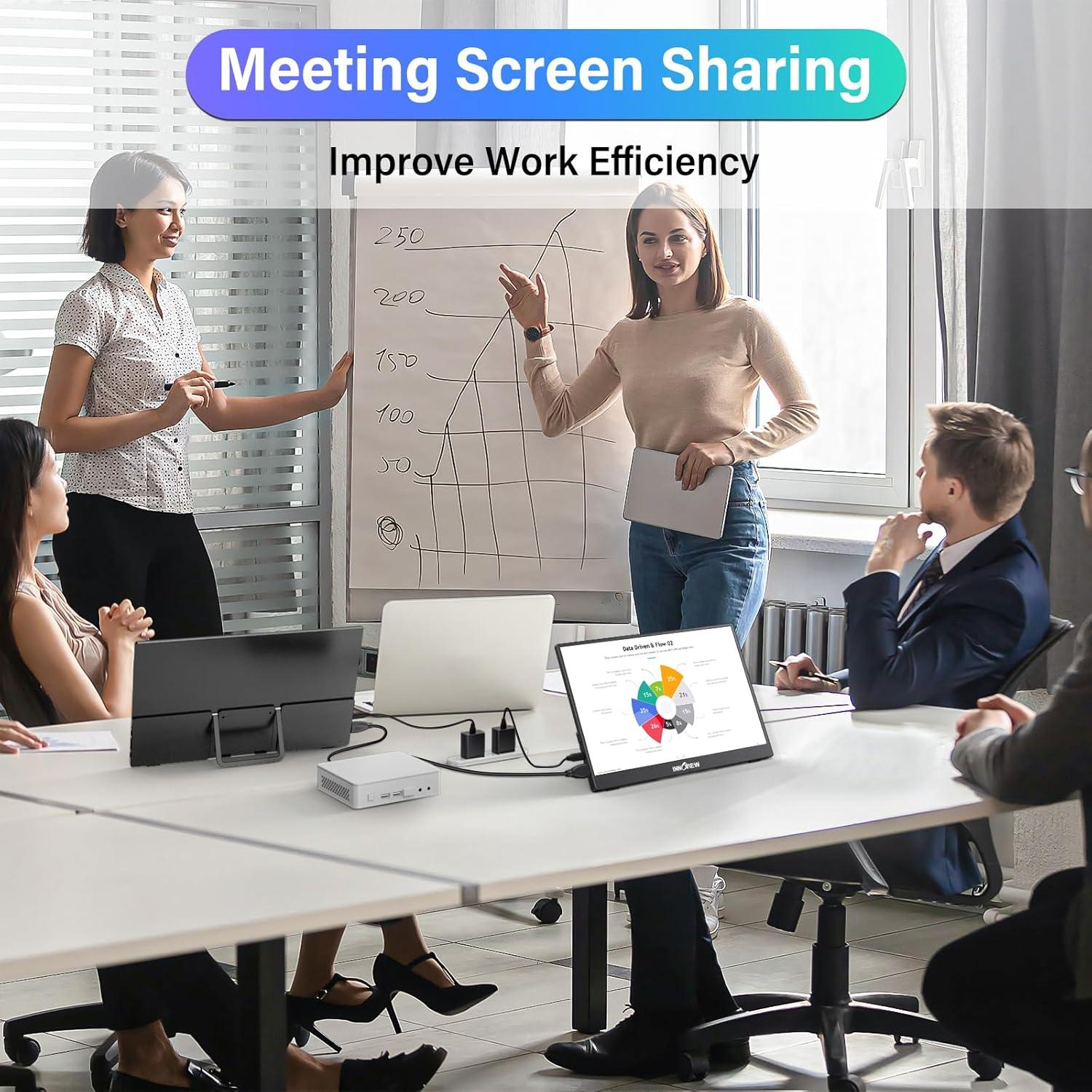 Monitor Portátil InnoView 15.6'' FHD USB-C Ajustable