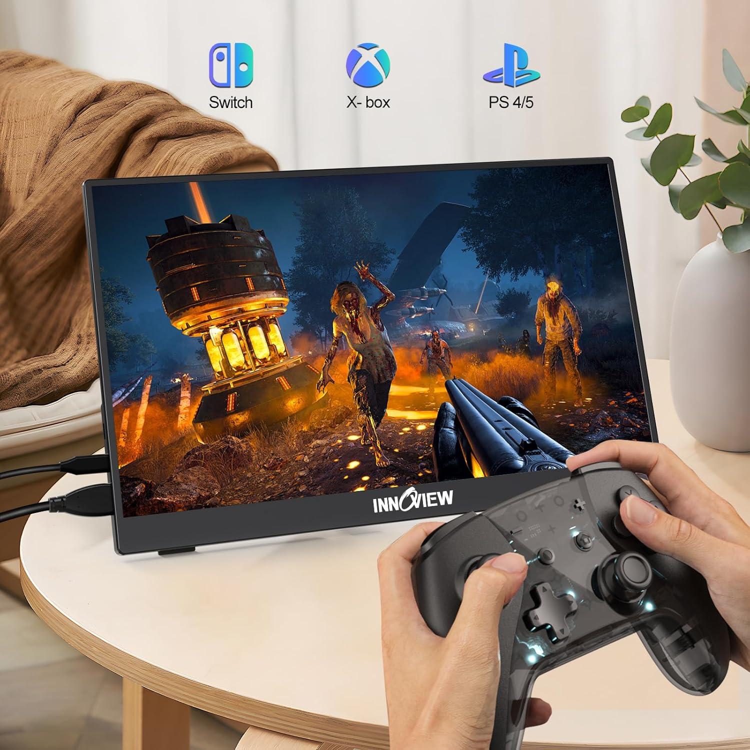 Monitor Portátil InnoView 15.6'' FHD USB-C Ajustable