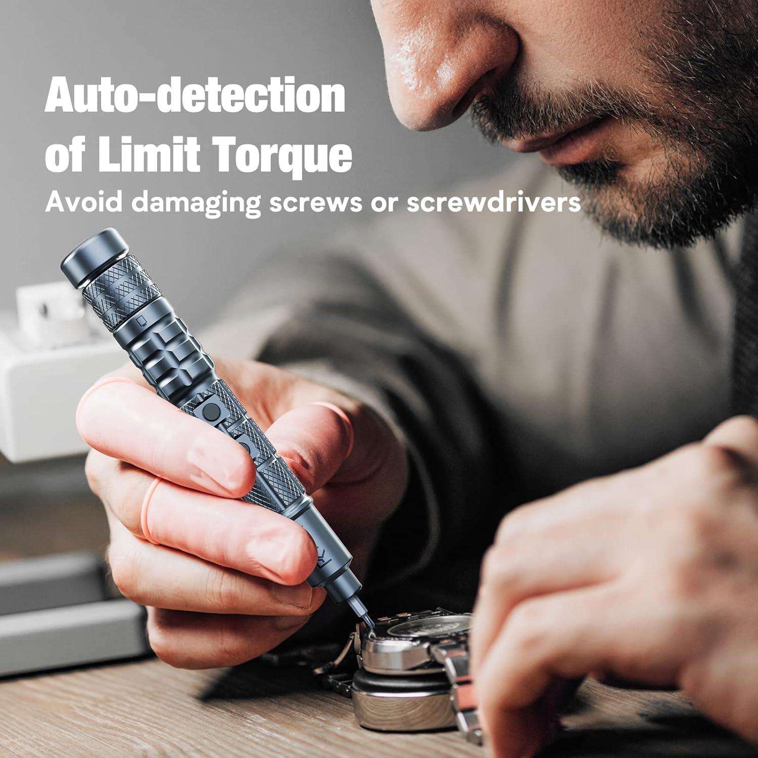 Destornillador Eléctrico Mini PKEY CS0631A con 28 Puntas