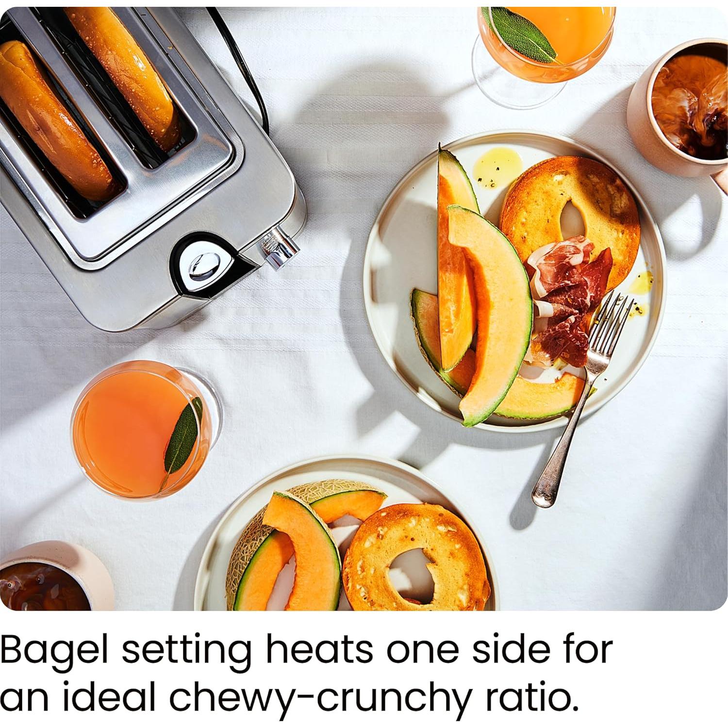 Tostadora Chefman 2 Rebanadas Acero Inoxidable 850W Plata