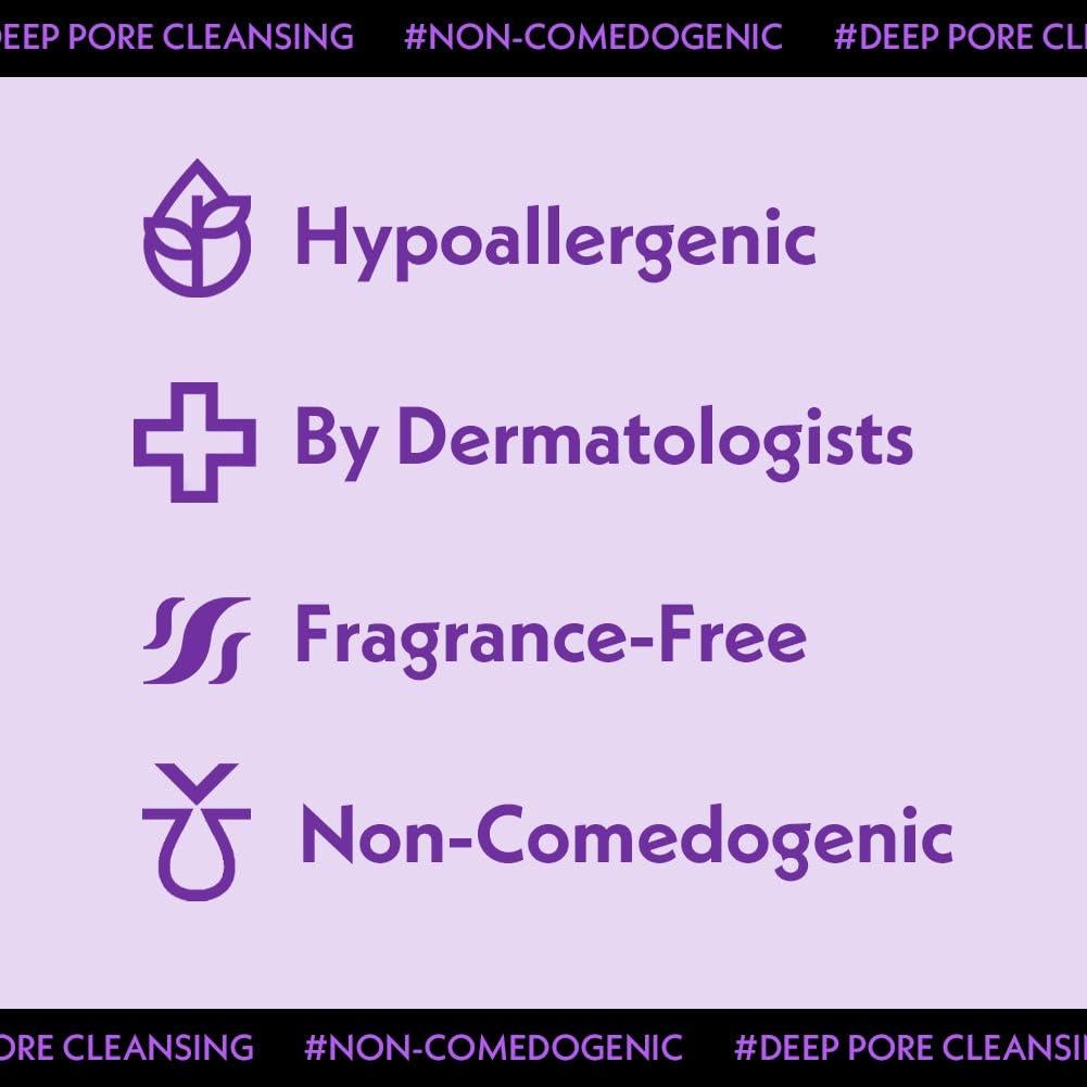 Nosca9 Deep Pore Cleansing Foam for Sensitive Skin | Korean Skincare Face Wash with 17 Amino Acids, White Clay & Patented Pore-Shrinking Ingredient | Deep Cleansing & Moisturizing (5.07 fl. oz)