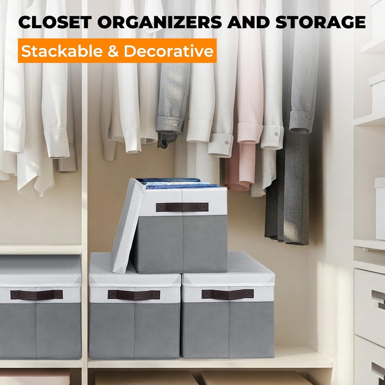 Cestas de Almacenamiento Extra Grande Criusia 4 Pack 31.23L