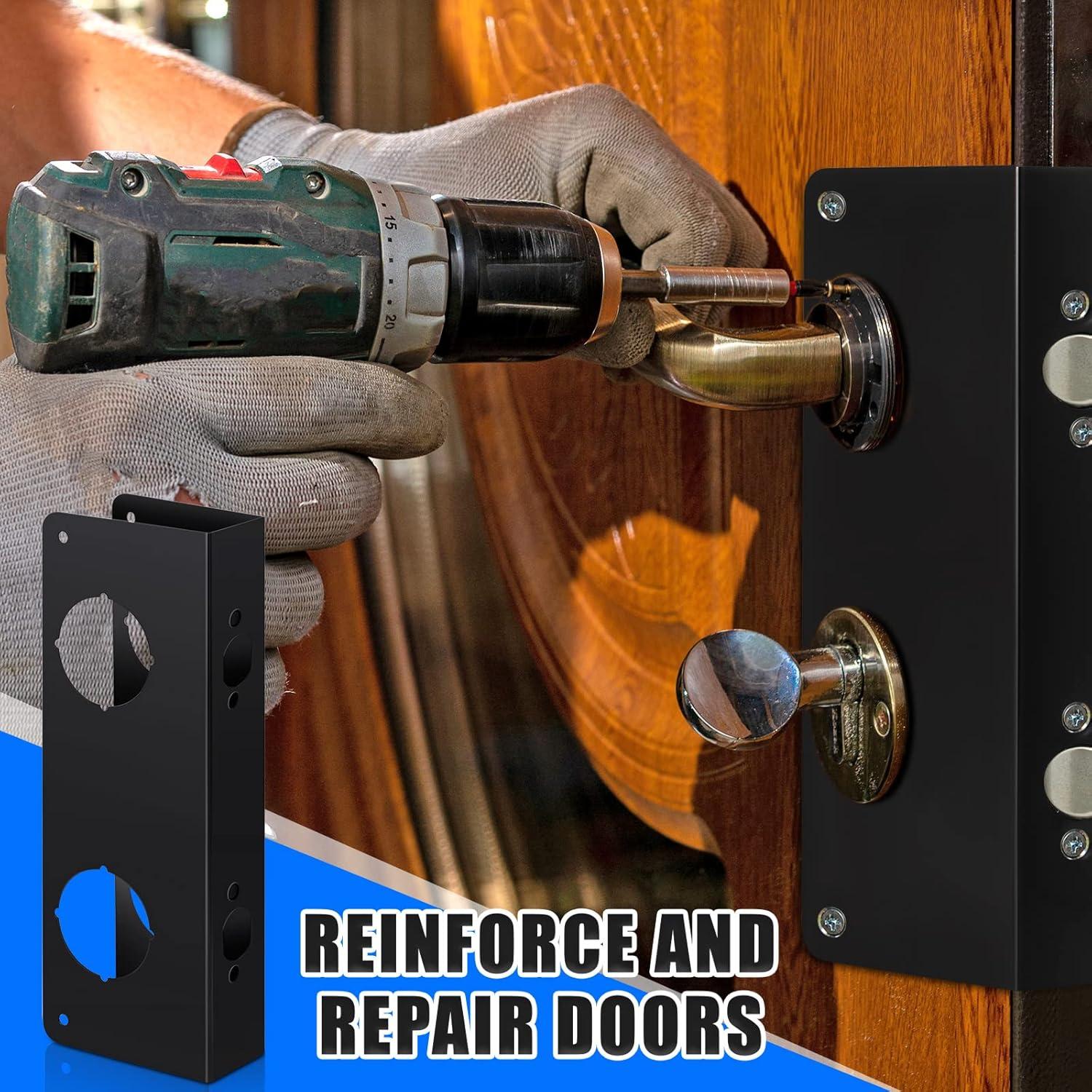 Placa Reforzadora de Cerradura Ferraycle Acero Inoxidable 27.6 cm