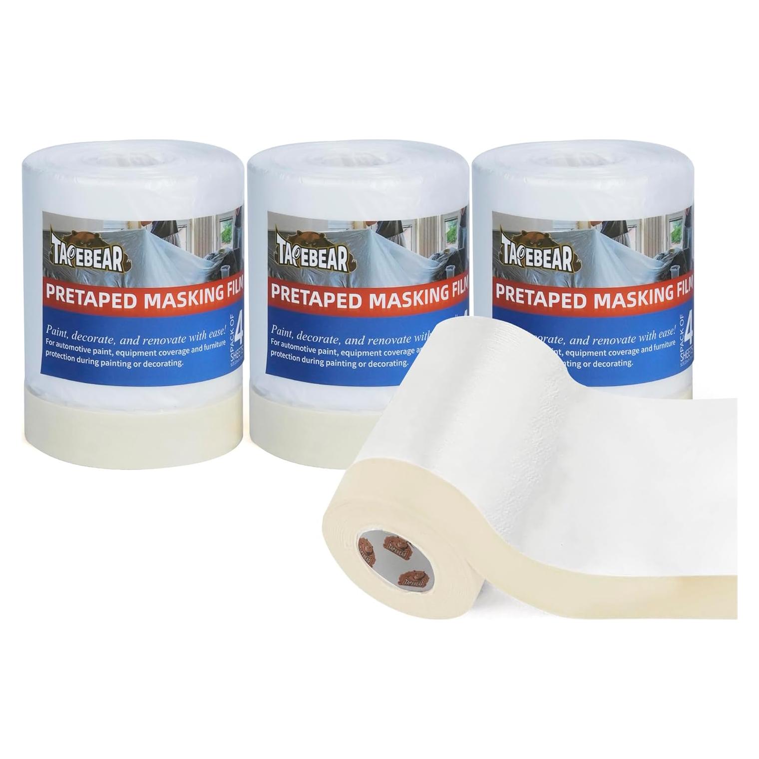 Película de Enmascarar Pre-tapada TAPEBEAR 55.88 cm x 27.43 m