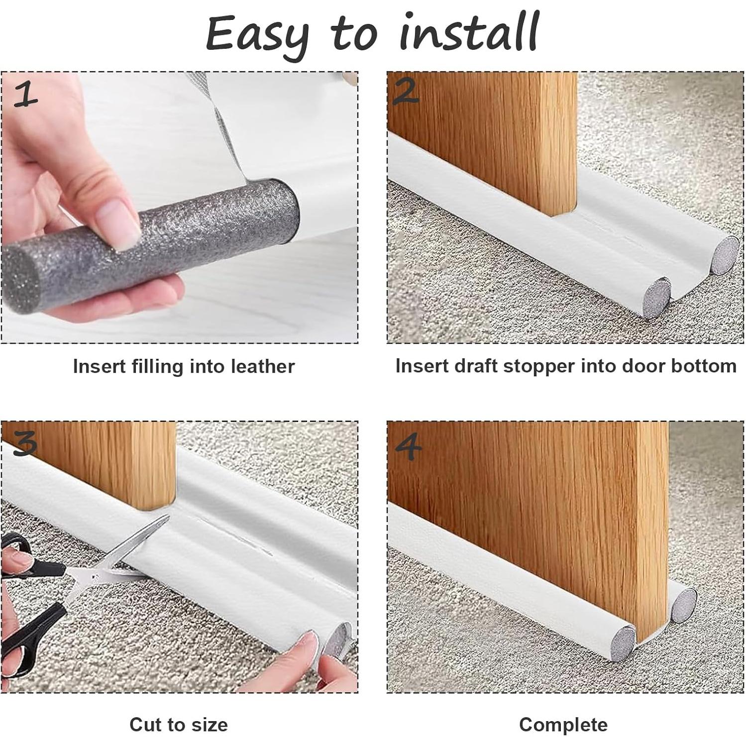 Detenedor de Corrientes de Aire Wanheart 2 Unidades Negro