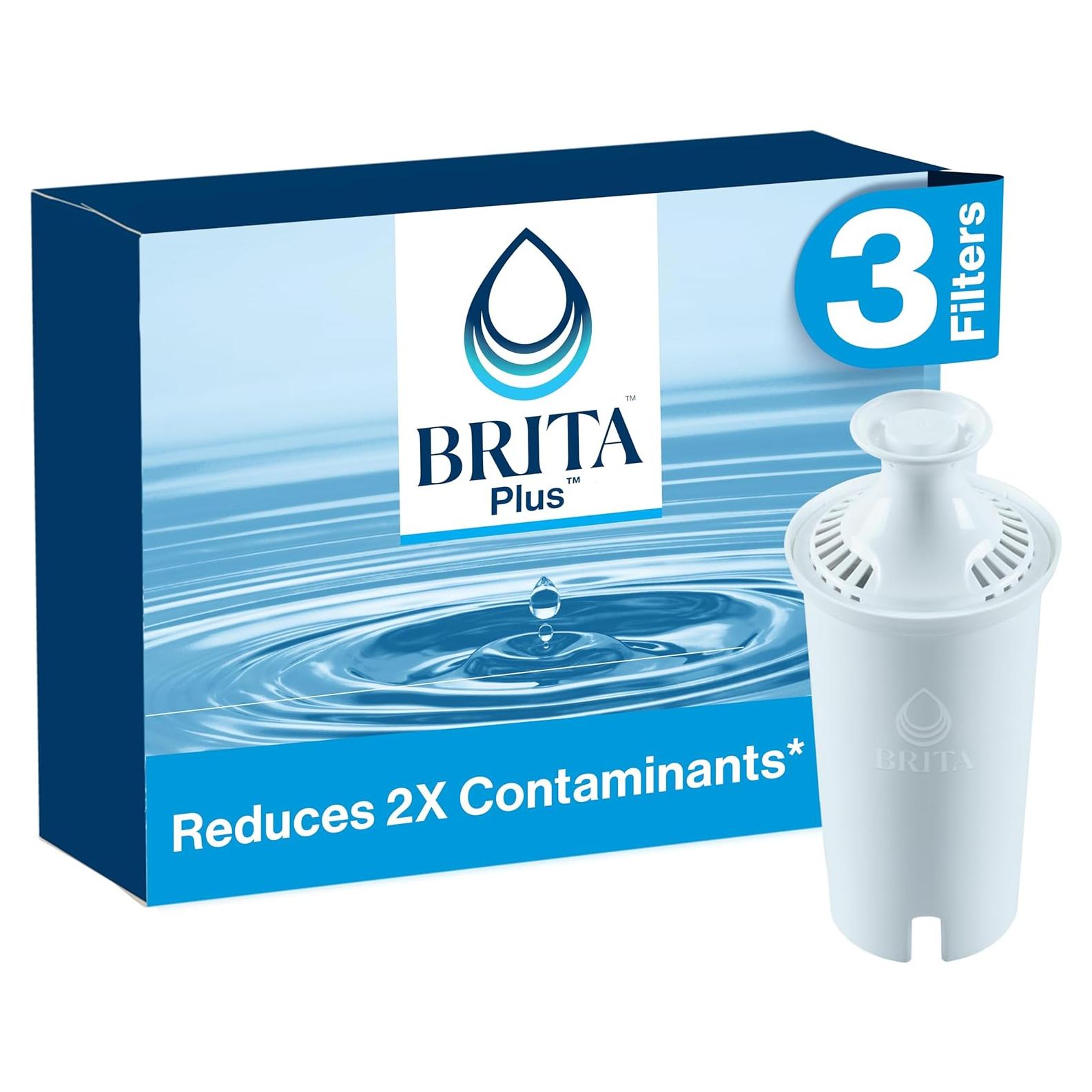 Filtro de Agua Brita Plus 3 Piezas, Reduce Contaminantes
