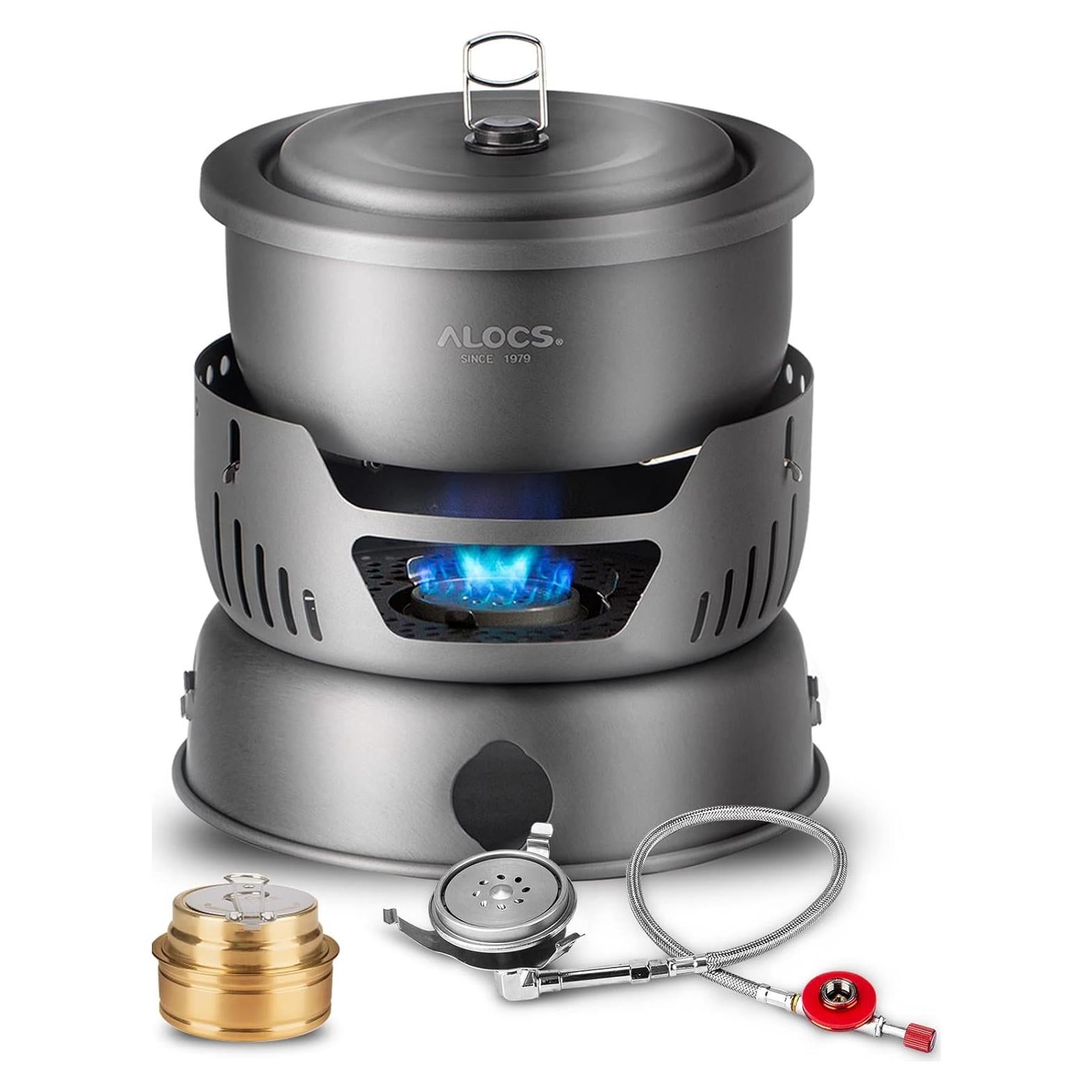 Juego de Utensilios de Cocina Alocs 11 Piezas Camping