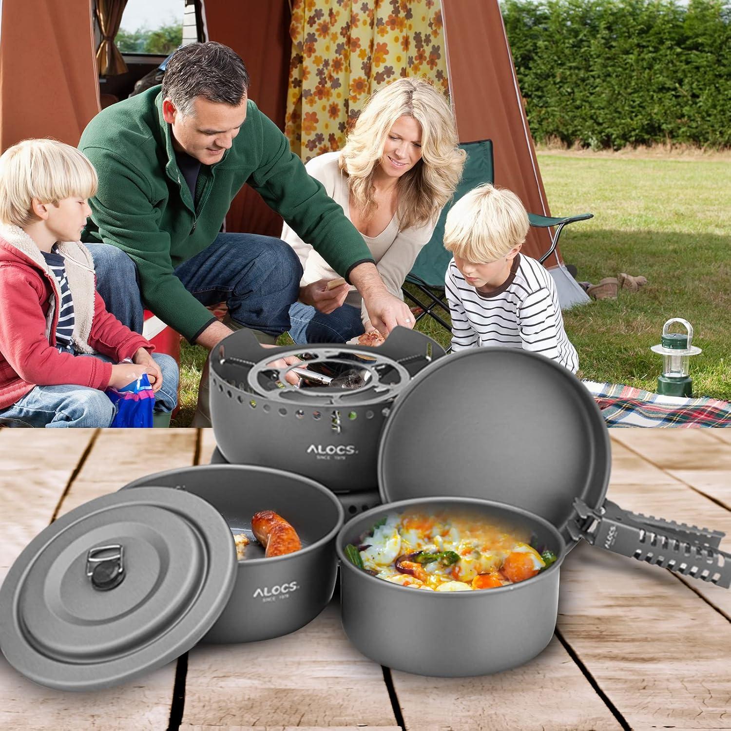Juego de Utensilios de Cocina Alocs 11 Piezas Camping