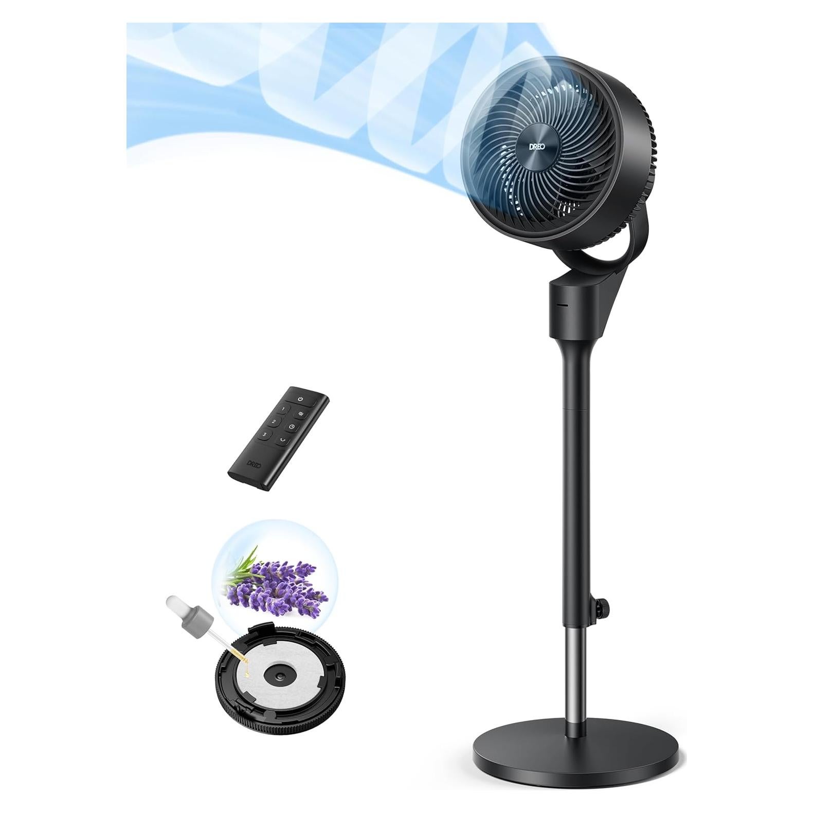 Ventilador de Pie Dreo DR-HPF006 Oscilante 80° 25dB 3 Velocidades