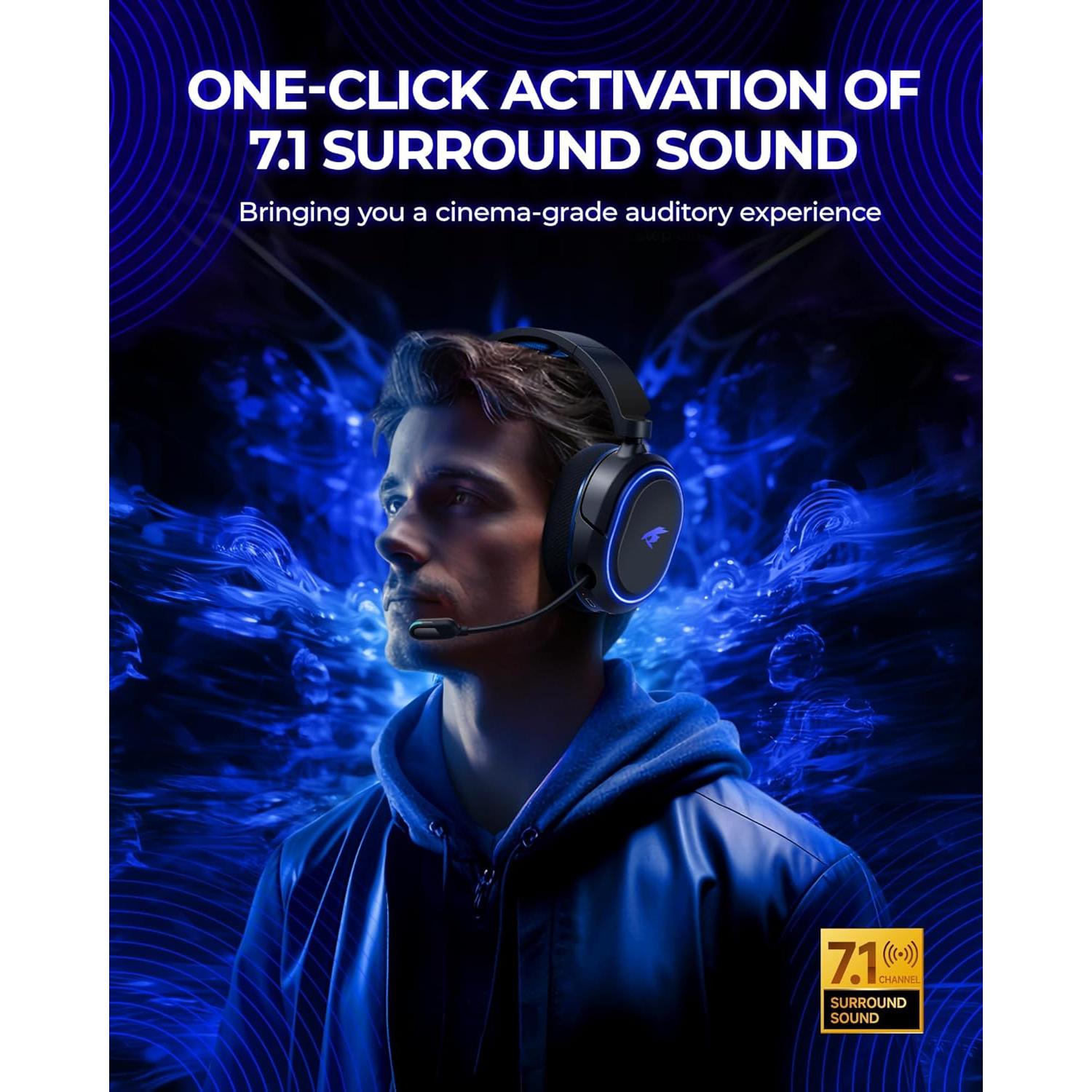 Auriculares Gaming Inalámbricos Valorise UG-08S 7.1 RGB 100H